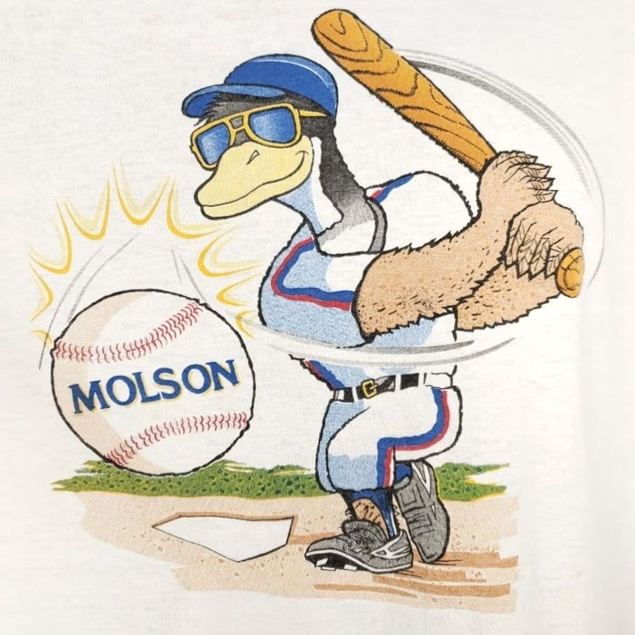 Vintage VINTAGE Molson Baseball T Shirt Mens Size Large 90s 640 AM Radio Made In USA Shirt White 50/50 Concert Beer Sports Molson Brewers Men Size US L / EU 52-54 / 3 - 3 Thumbnail