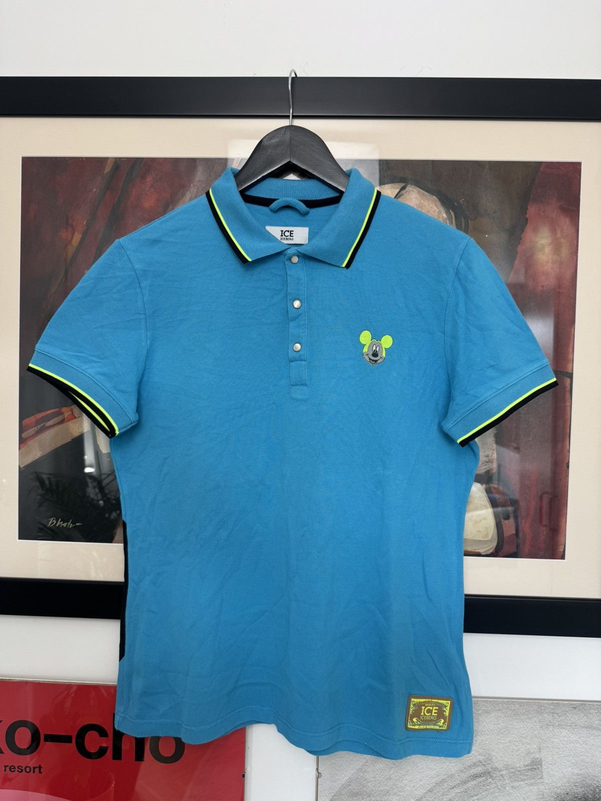 Iceberg Iceberg Disney Mickey Mouse Polo Shirt Vintage Avant Garde Size US M / EU 48-50 / 2 - 1 Thumbnail