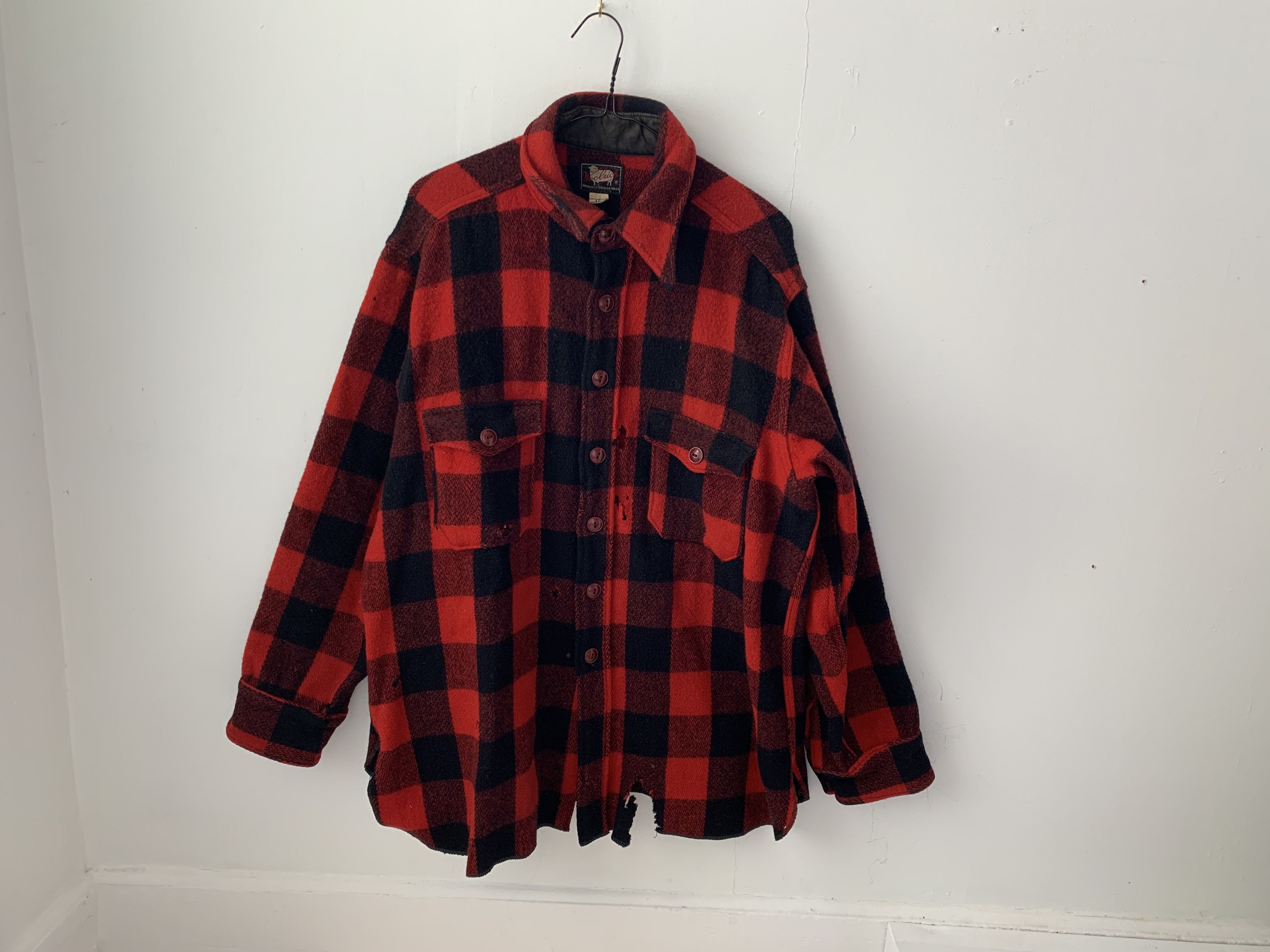 Woolrich Woolen Mills vintage 70s wool Woolrich jacket / chore - barn - work coat Size US L / EU 52-54 / 3 - 2 Thumbnail