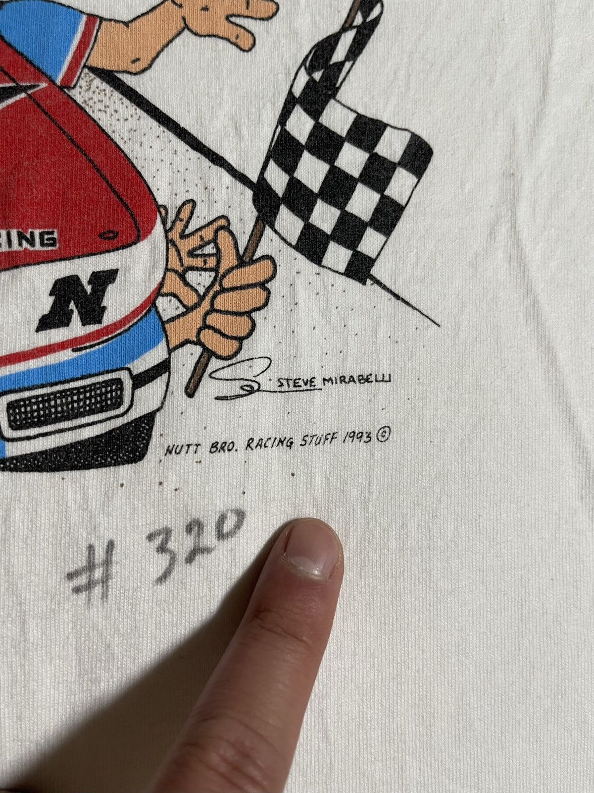 Vintage Signed ‘Wayne & Dwayne Nutt Brothers Racing’ 1993 T-shirt Size US XXL / EU 58 / 5 - 8 Thumbnail
