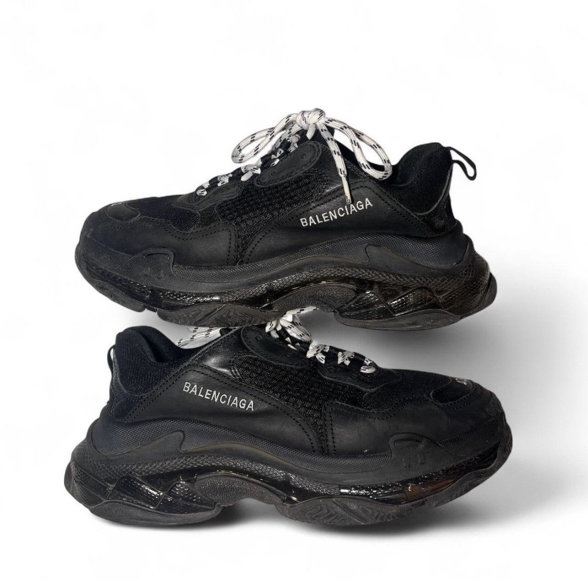 Balenciaga Balenciaga triple S black EU 42 Size US 9 / EU 42 - 4 Thumbnail