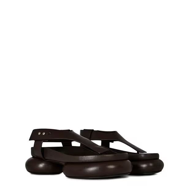 Jil Sander o1g2r1mq1024 Sandals in Brown Size US 7 / IT 37 - 3 Thumbnail