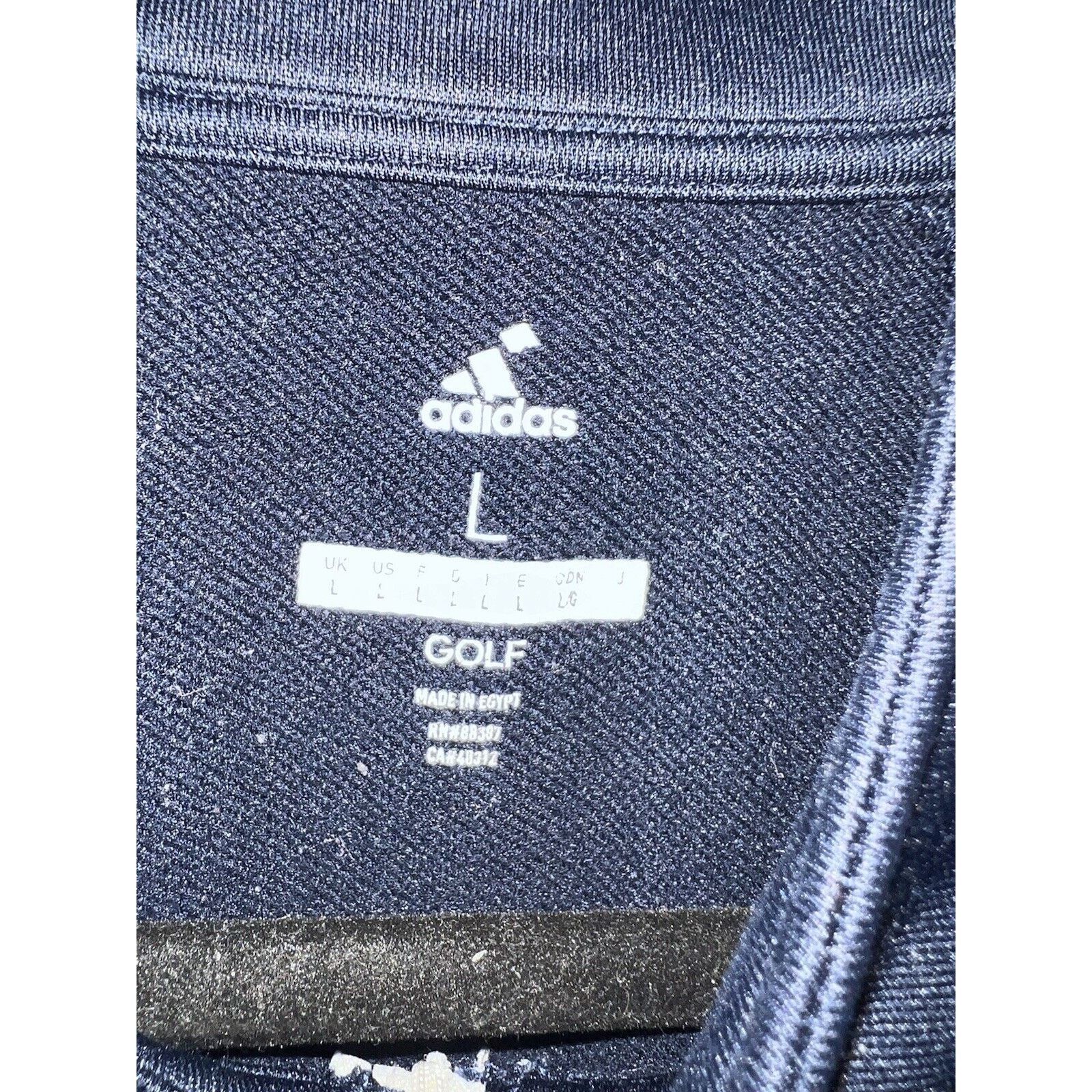 Adidas Adidas Golf Mens Large Pullover French Terry 1/4 Zip Crew Size US XL / EU 56 / 4 - 4 Thumbnail