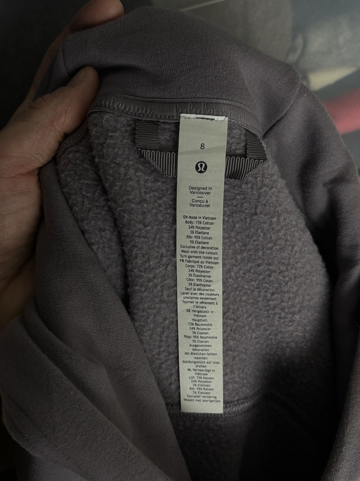 Lululemon Lululemon Oversized Lilac Athletica Scuba Hoodie Workout Size M / US 6-8 / IT 42-44 - 7 Thumbnail
