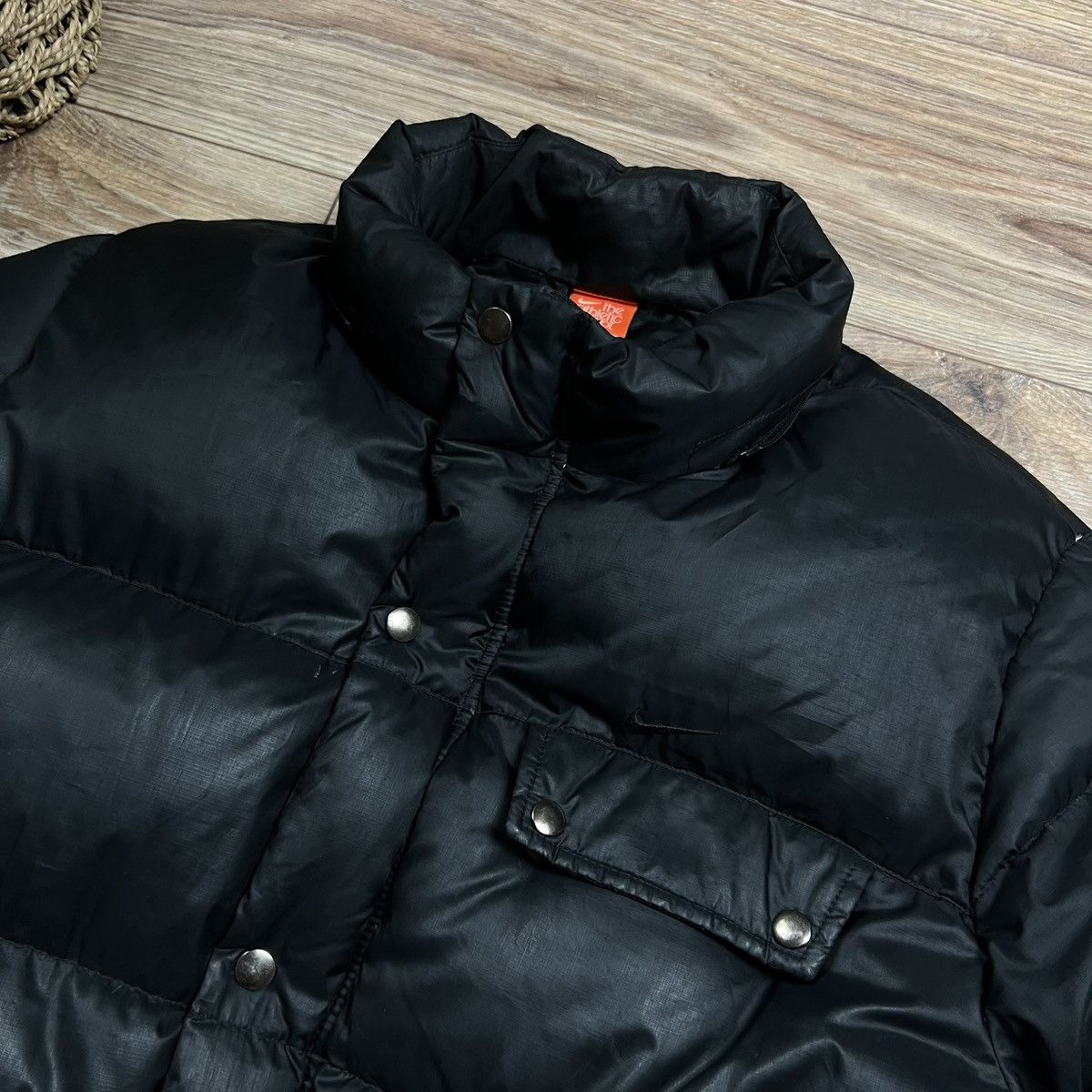 Nike 00s Nike Swoosh Vintage Drill Oversized Puffer Down Jacket Size US XL / EU 56 / 4 - 4 Thumbnail