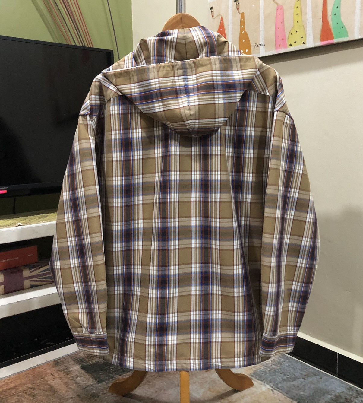 Beams Plus Beams Heart Checked Pattern Button Snap Hoodie Jacket Size US L / EU 52-54 / 3 - 2 Thumbnail