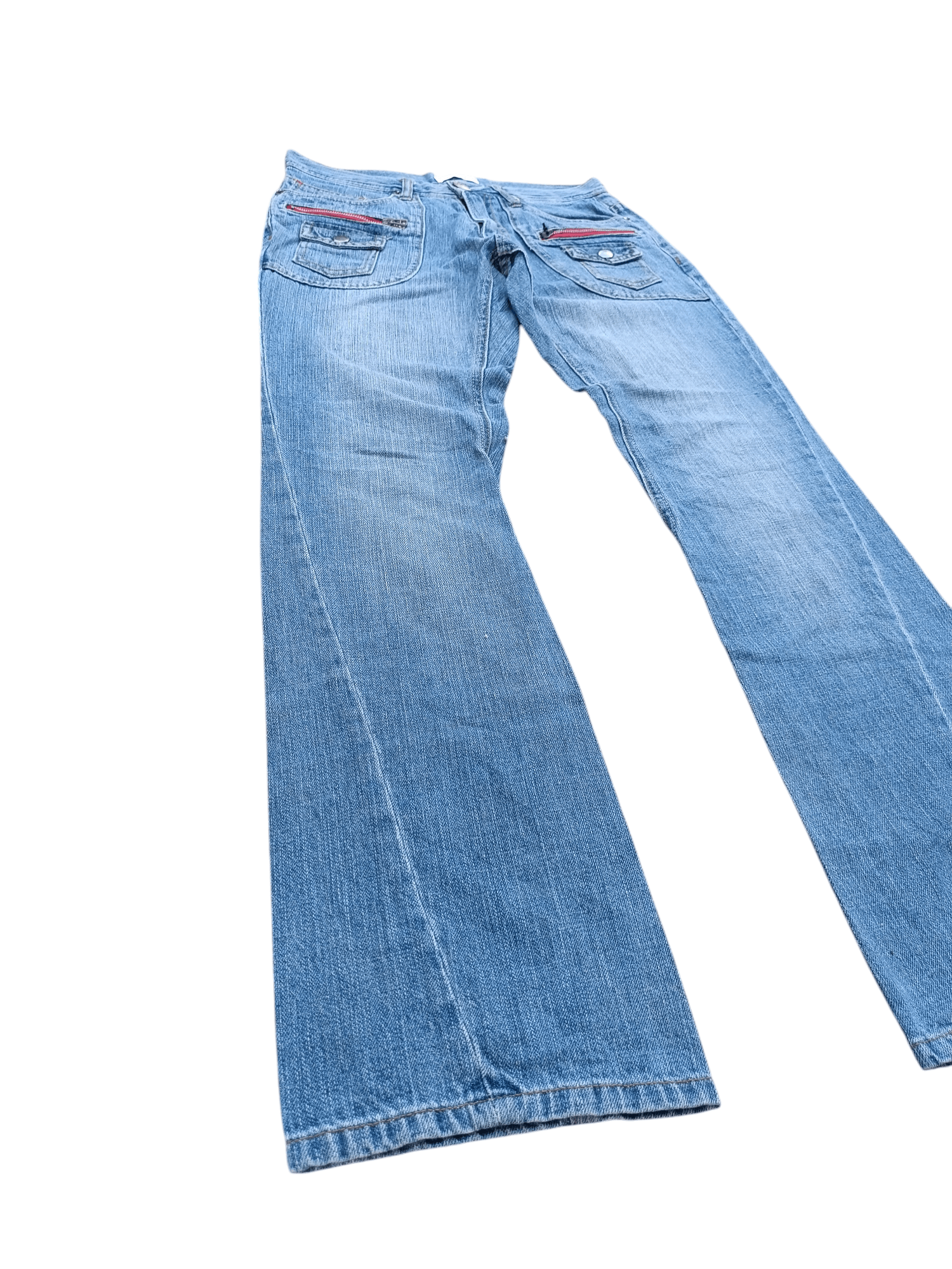 Japanese Brand FLARED 🔥 Japanese Brand Bush Pant Faded Jeans Size US 30 / EU 46 - 1 Thumbnail