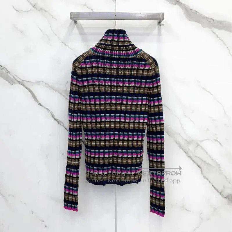 Chanel Chanel Colorful Wool Turtleneck Sweater . Size S / US 4 / IT 40 - 1 Thumbnail