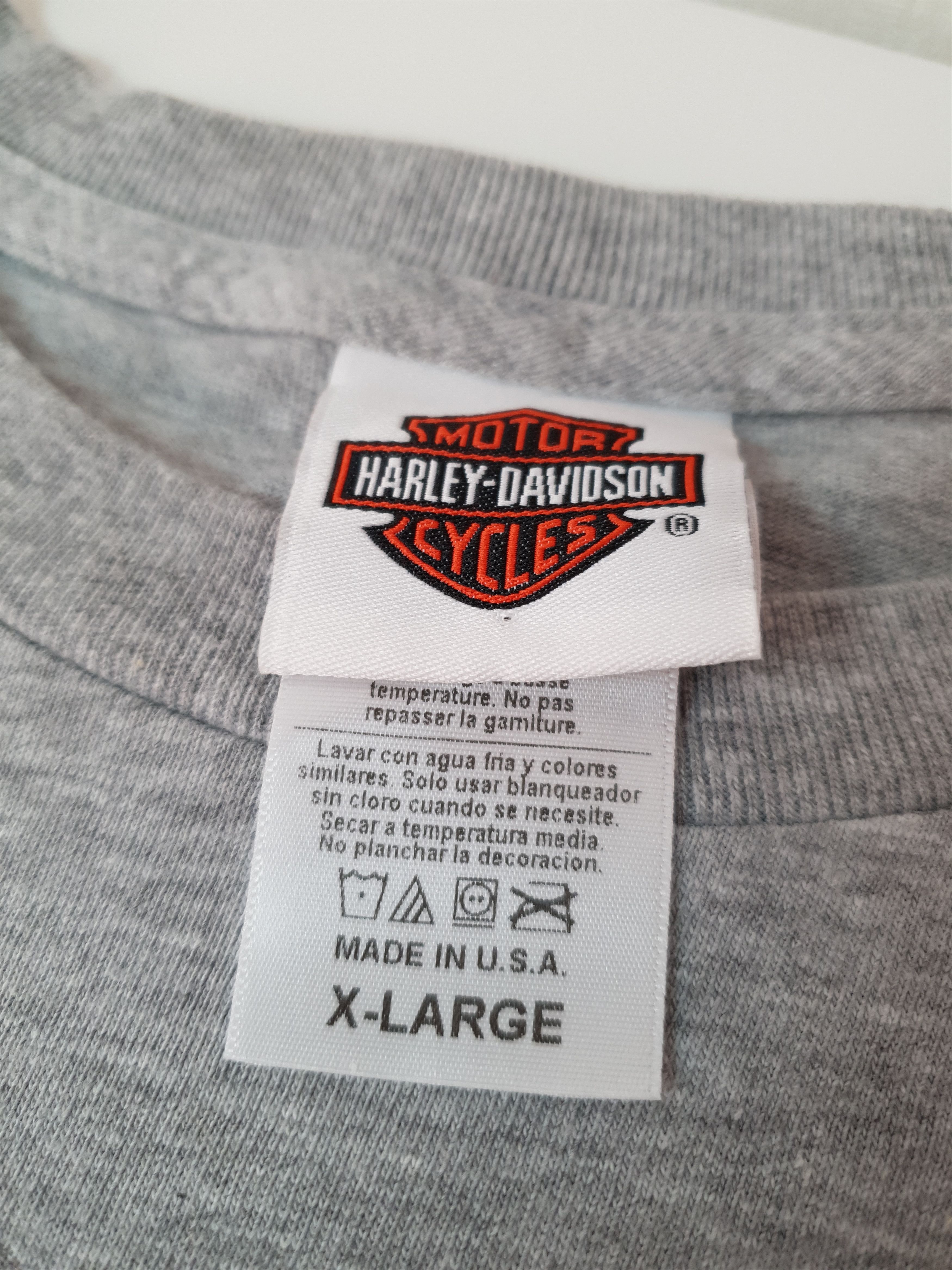 Harley Davidson Harley Davidson RK Stratman Inc T Shirt Gray Big Logo Size US XL / EU 56 / 4 - 13 Thumbnail