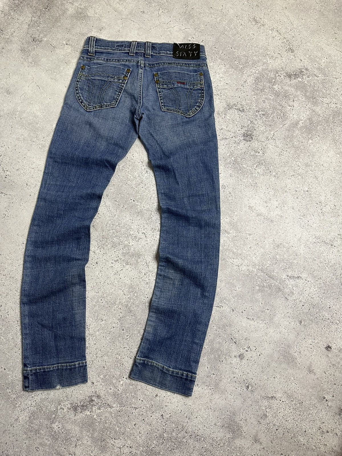 Miss Sixty Miss Sixty Style Binky 00s Y2k Low Rise Denim Blue Jeans Size 27" / US 4 / IT 40 - 2 Thumbnail