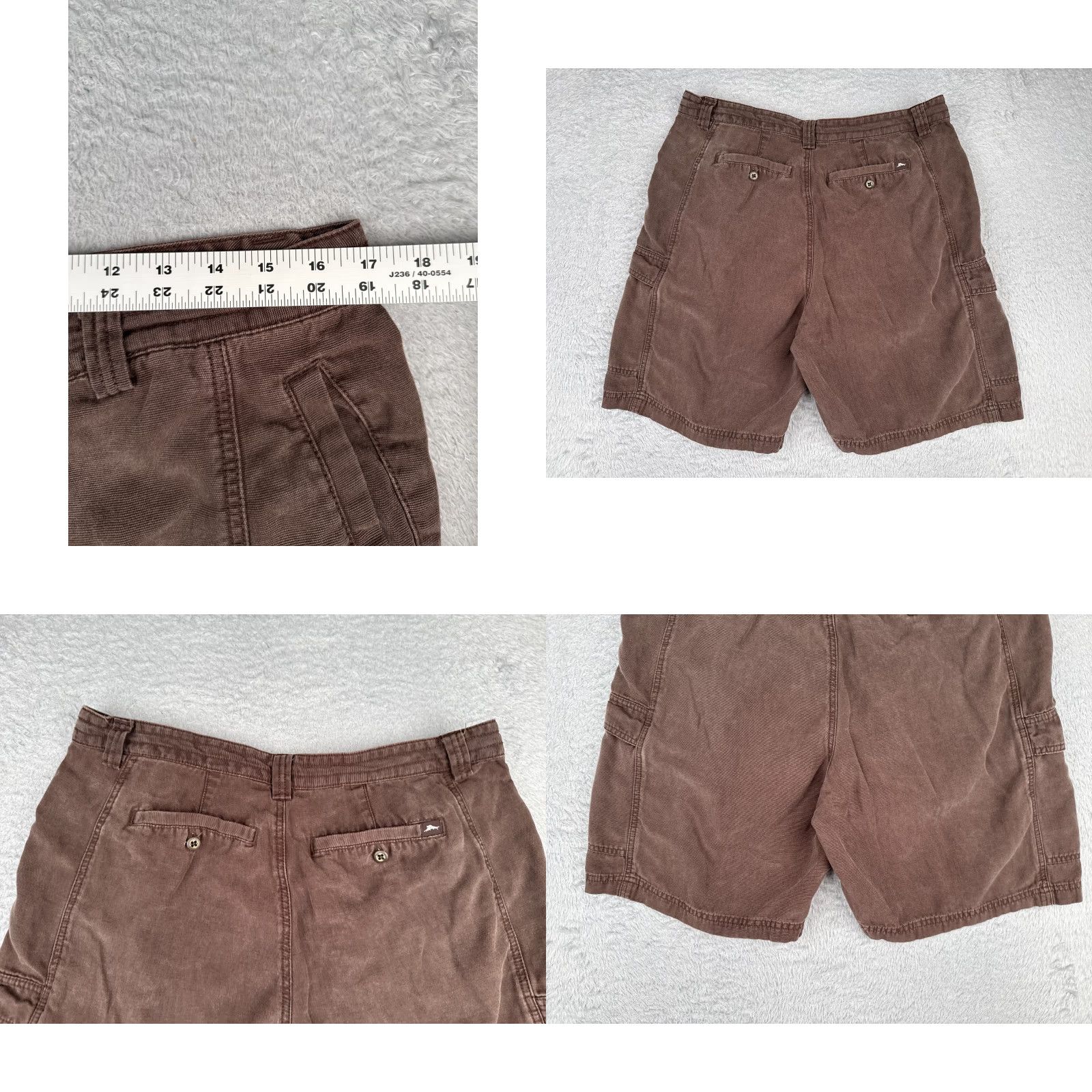 Tommy Bahama Tommy Bahama Shorts Mens 36 Brown Cargo Tencel Blend Hike Camp Vacation 36x9 Size US 36 / EU 52 - 9 Thumbnail