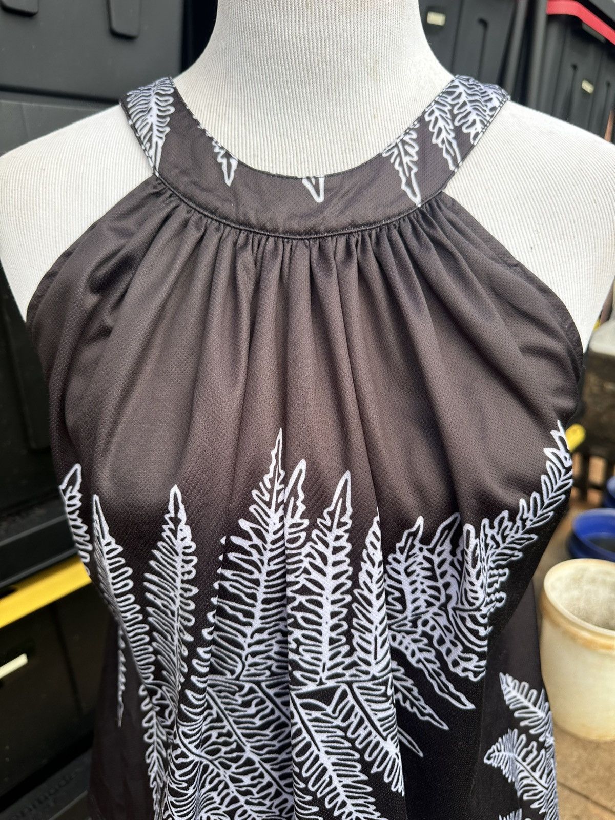 Other Waiono Clothing Designs Black Hawaiian Blouse Women's XL Size XL / US 12-14 / IT 48-50 - 4 Thumbnail