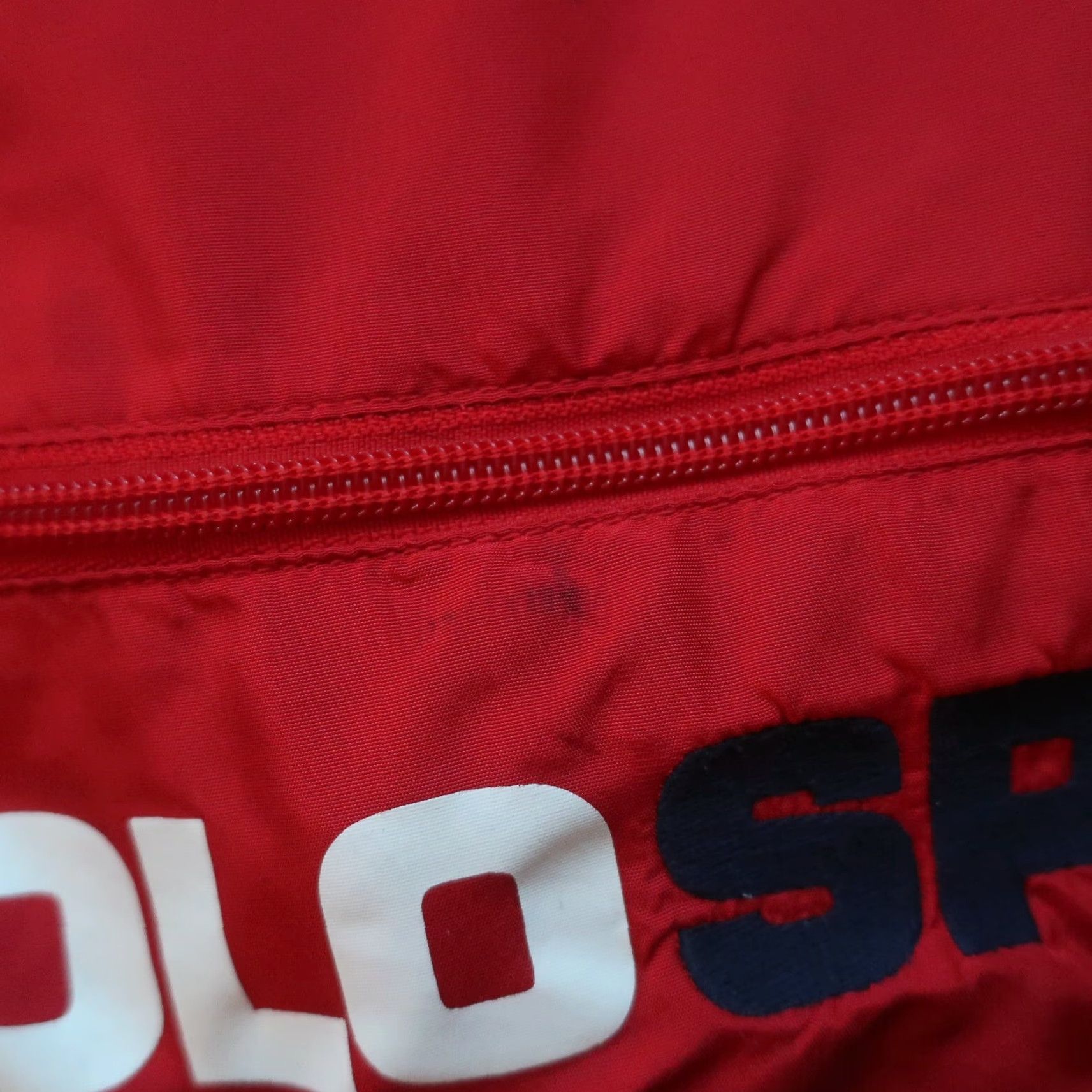 Polo Ralph Lauren VINTAGE Polo Sport Ralph Lauren Logo Pullover Jacket Men XL Red Black Jacket Mens Size US XL / EU 56 / 4 - 3 Thumbnail