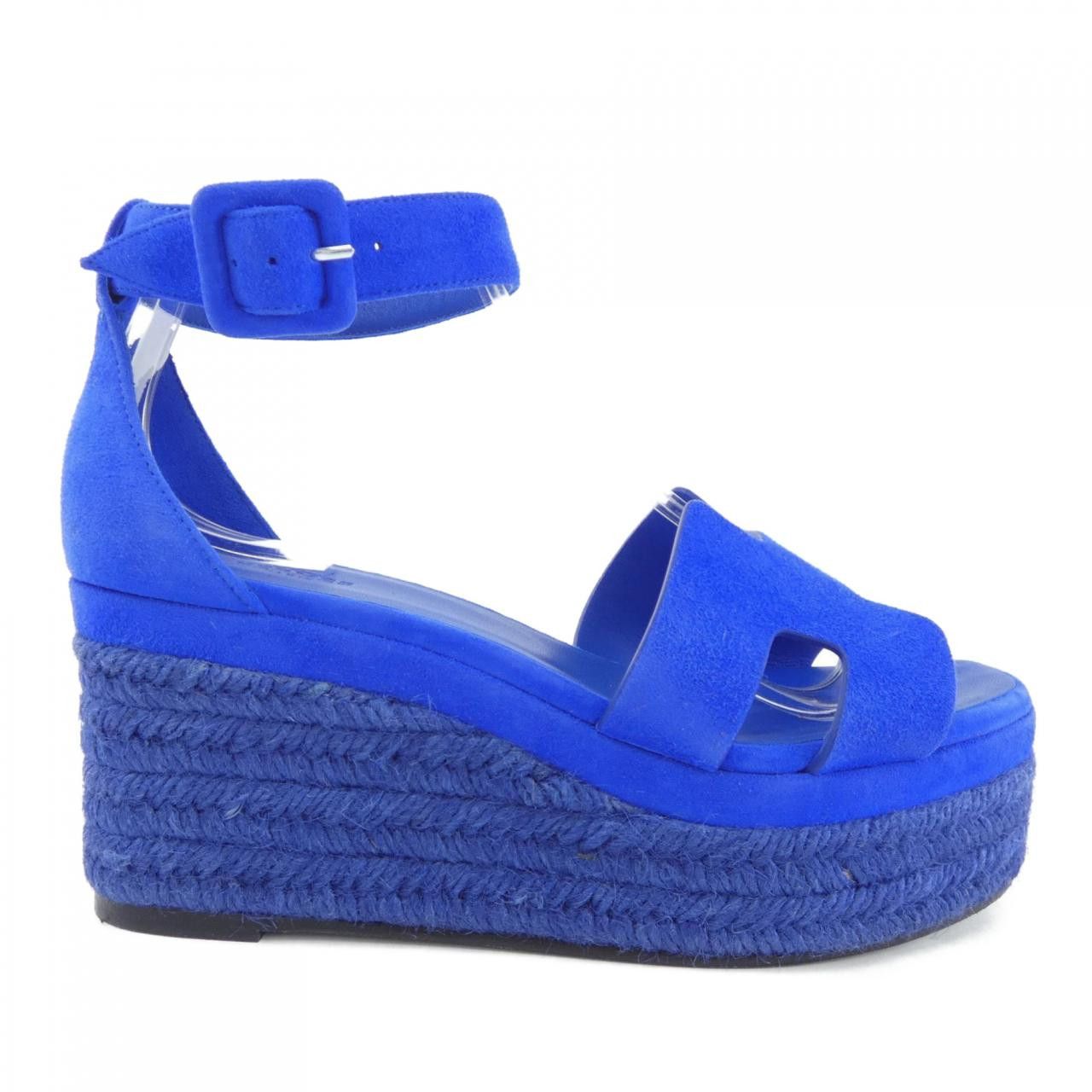 Hermes Hermes 222136Z Chevre Velours Sandals Leather Shoes DUTY FREE for USA
