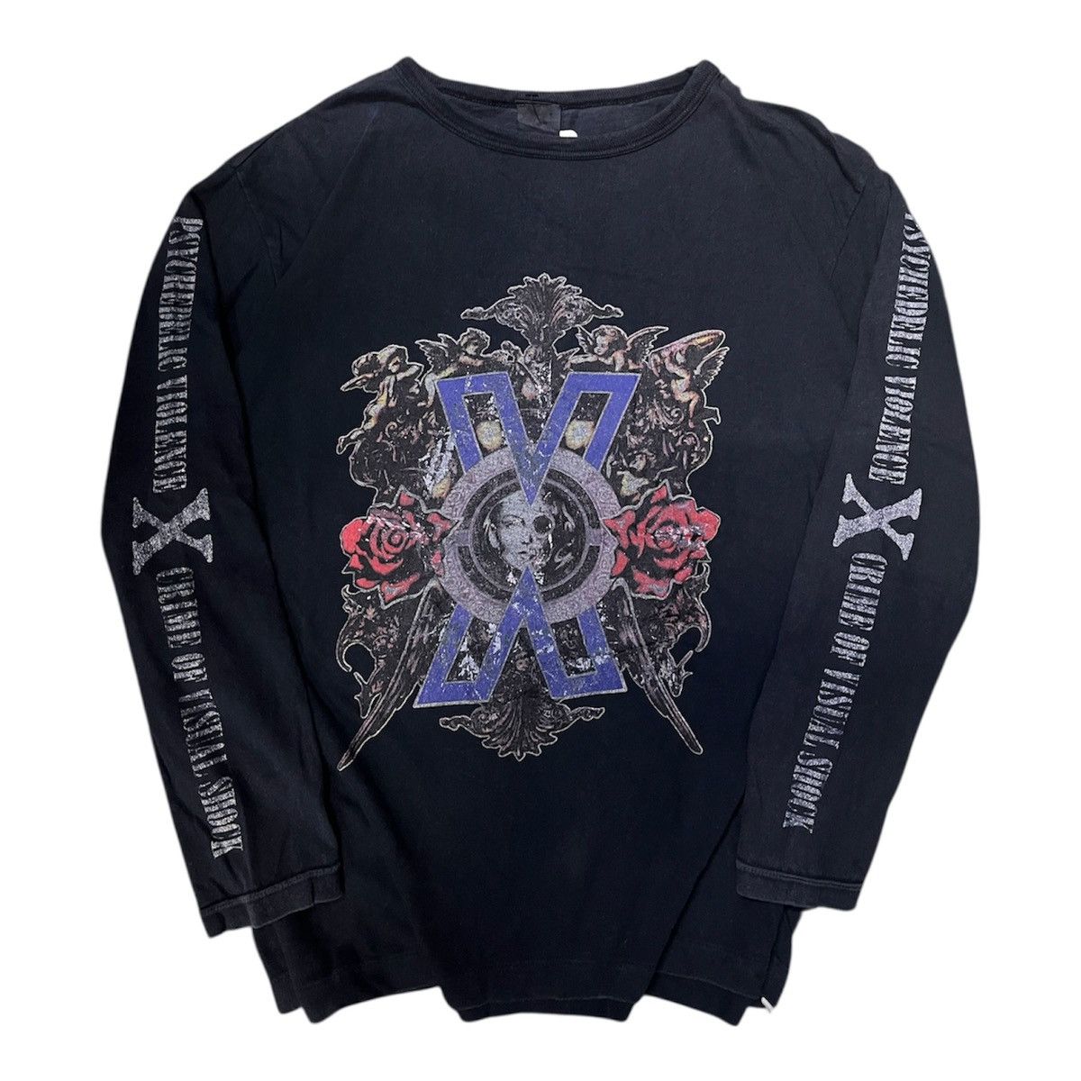 Band Tees Vintage X Japan Skull Graphic Long Sleeve Classic JRock Band Size US M / EU 48-50 / 2 - 1 Thumbnail