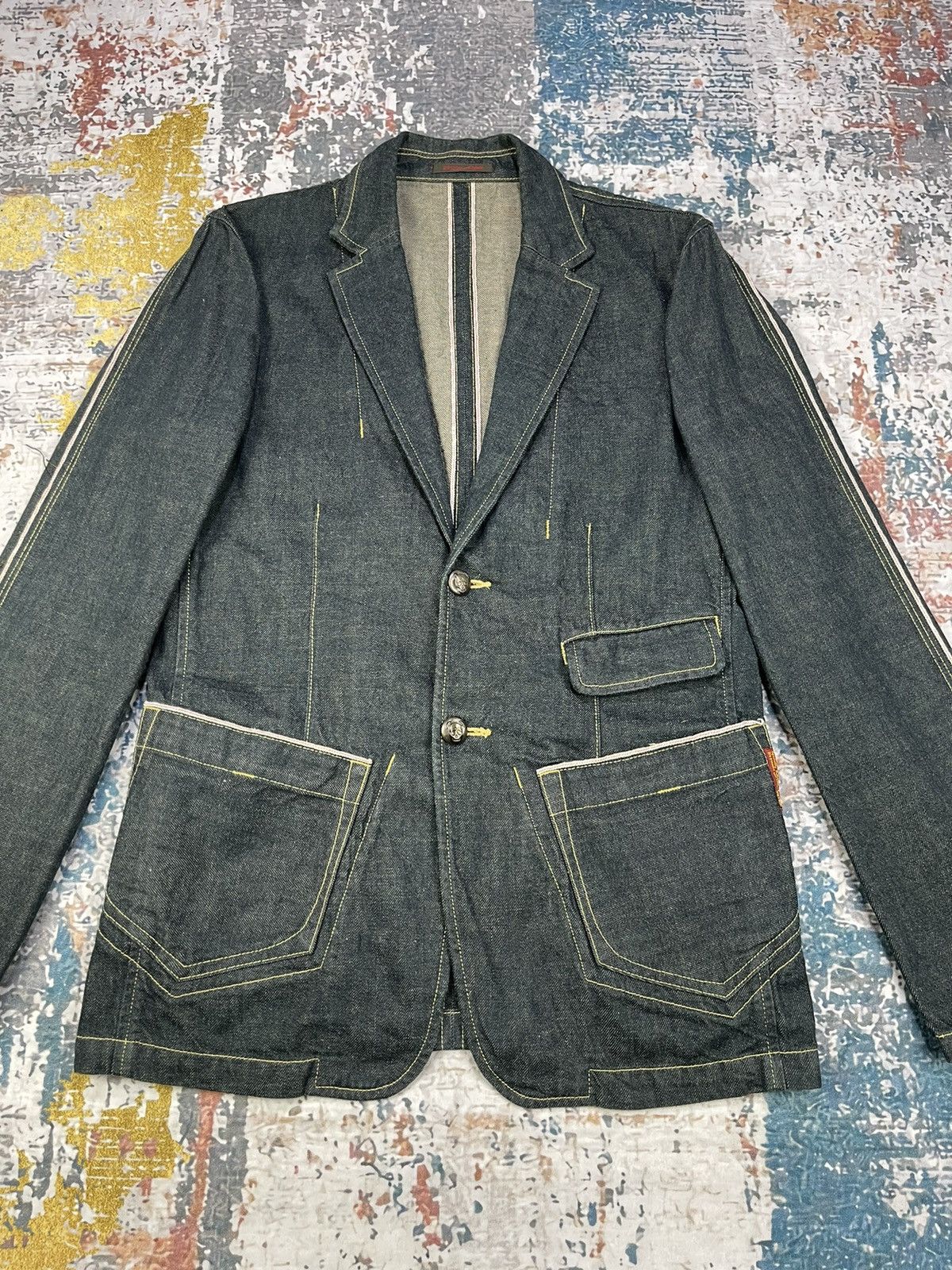 291295=Homme Japan Selvedge 291295 Homme Casual Jacket Size US S / EU 44-46 / 1 - 4 Thumbnail