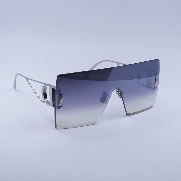 Dior Dior 30MONTAIGNE M1U F0A6 Rimless Sunglasses Silver Shield Size ONE SIZE - 8 Thumbnail