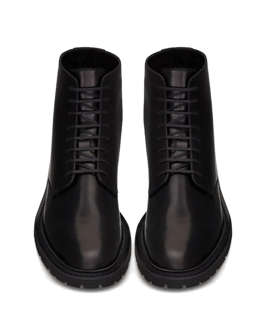 Saint Laurent Paris ARMY Boots in Smooth Leather Size US 7 / EU 40 - 3 Thumbnail