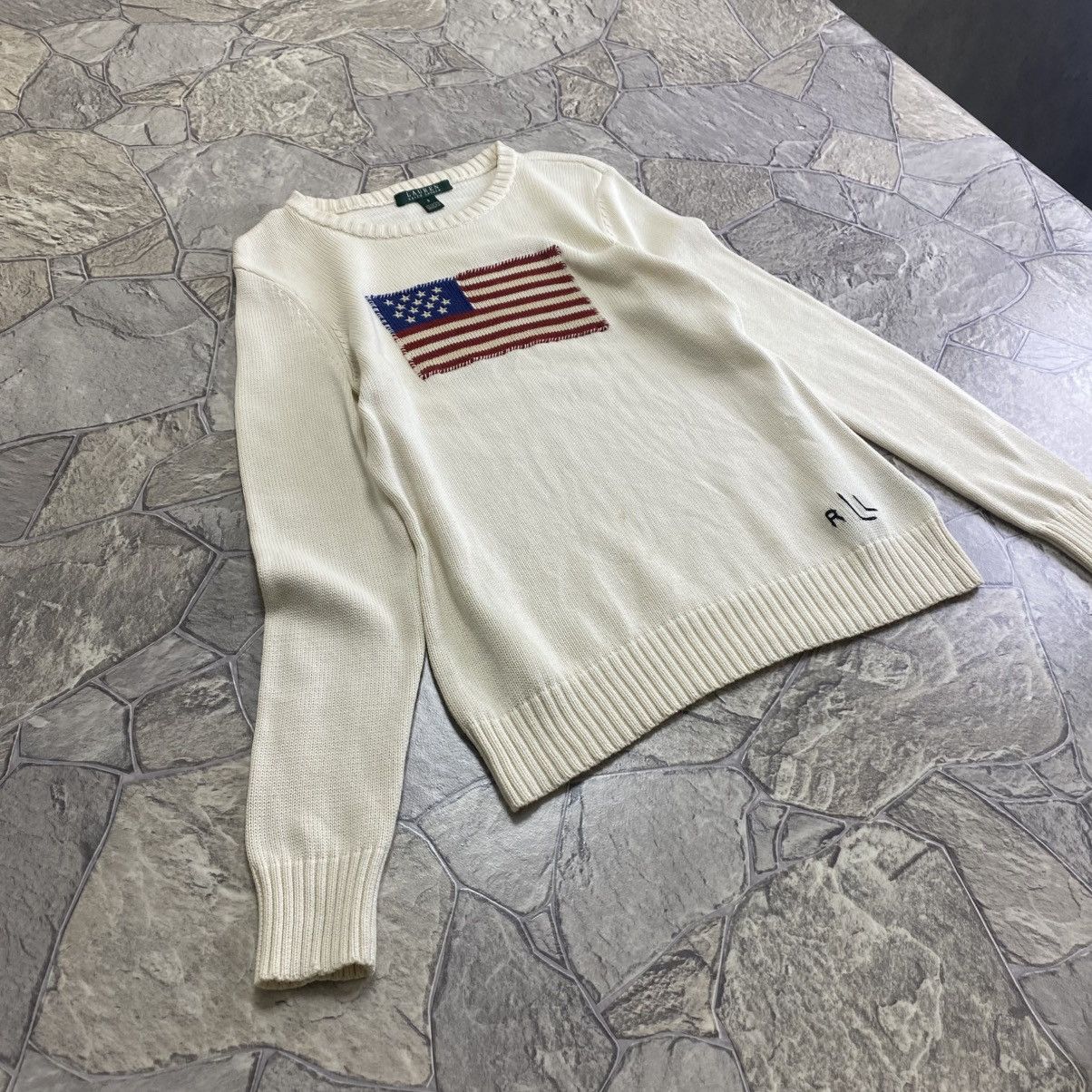 Polo Ralph Lauren Polo ralph lauren USA sweater knit cotton navy flag mens Size US S / EU 44-46 / 1 - 3 Thumbnail