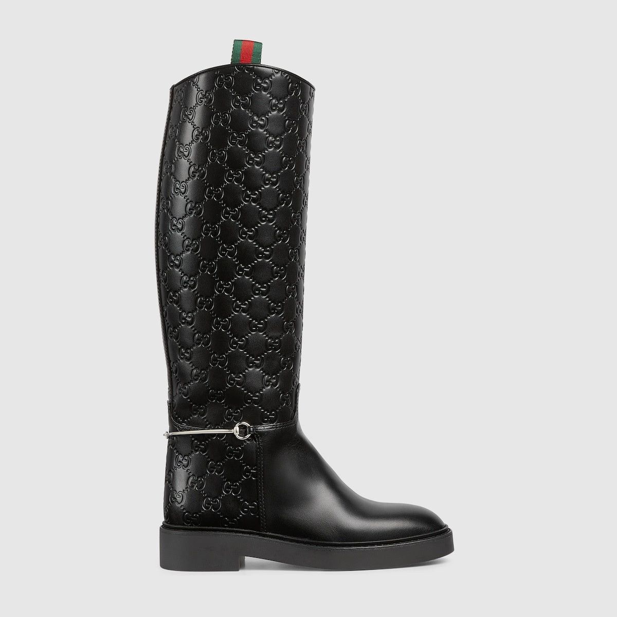 Gucci Gucci Slim Horsebit Web GG Ankle Boots SIZE 37 Size ONE SIZE - 1 Thumbnail