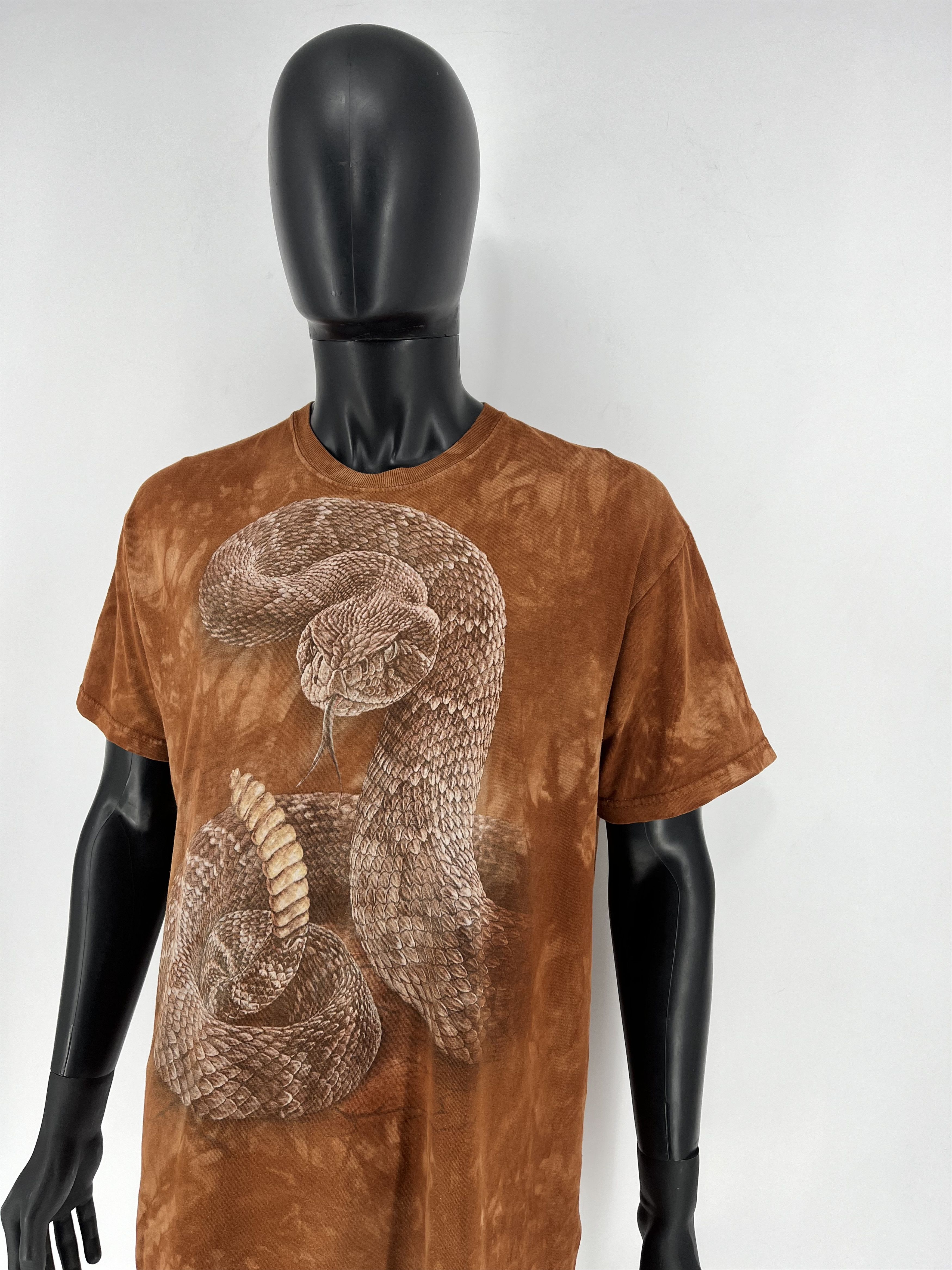 The Mountain × Vintage Y2K The Mountain Rattle Snake Graphic tee 00s orange tiedye Size US L / EU 52-54 / 3 - 4 Thumbnail