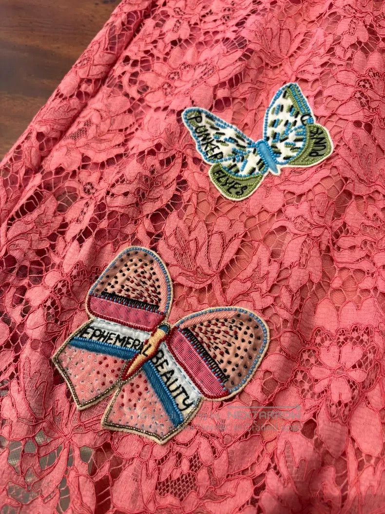 Valentino Valentino Heavy Butterfly Beaded Dress Size S / US 4 / IT 40 - 9 Thumbnail