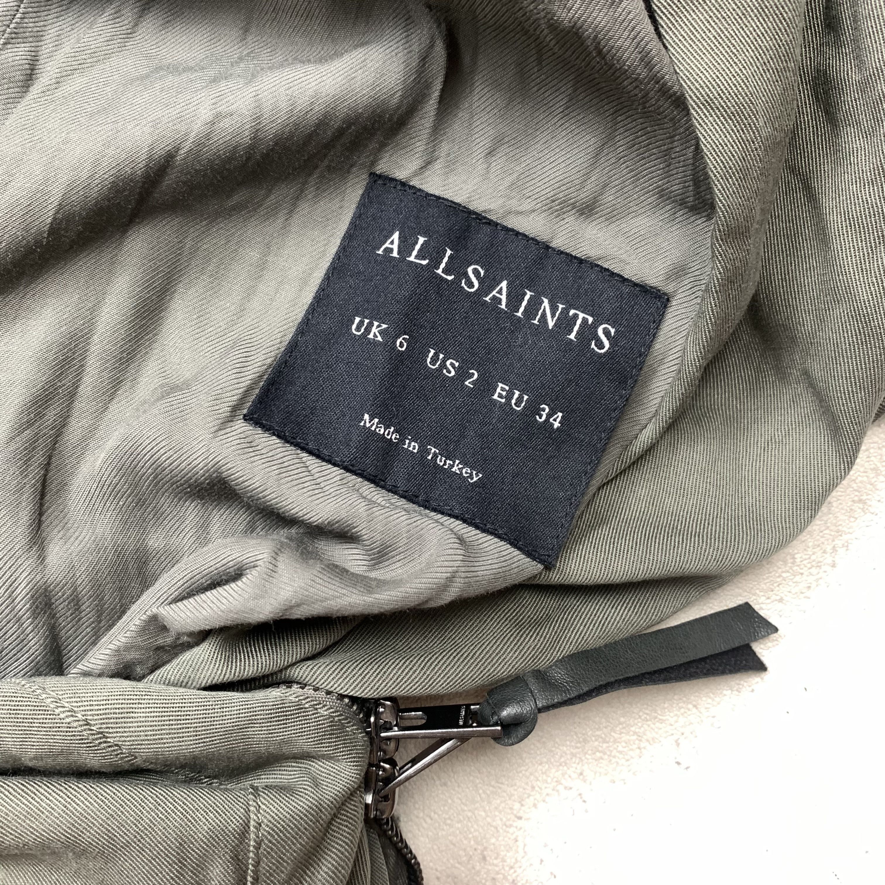 Allsaints Allsaints Wren Biker Coat Jacket Zip Up Size S / US 4 / IT 40 - 7 Thumbnail