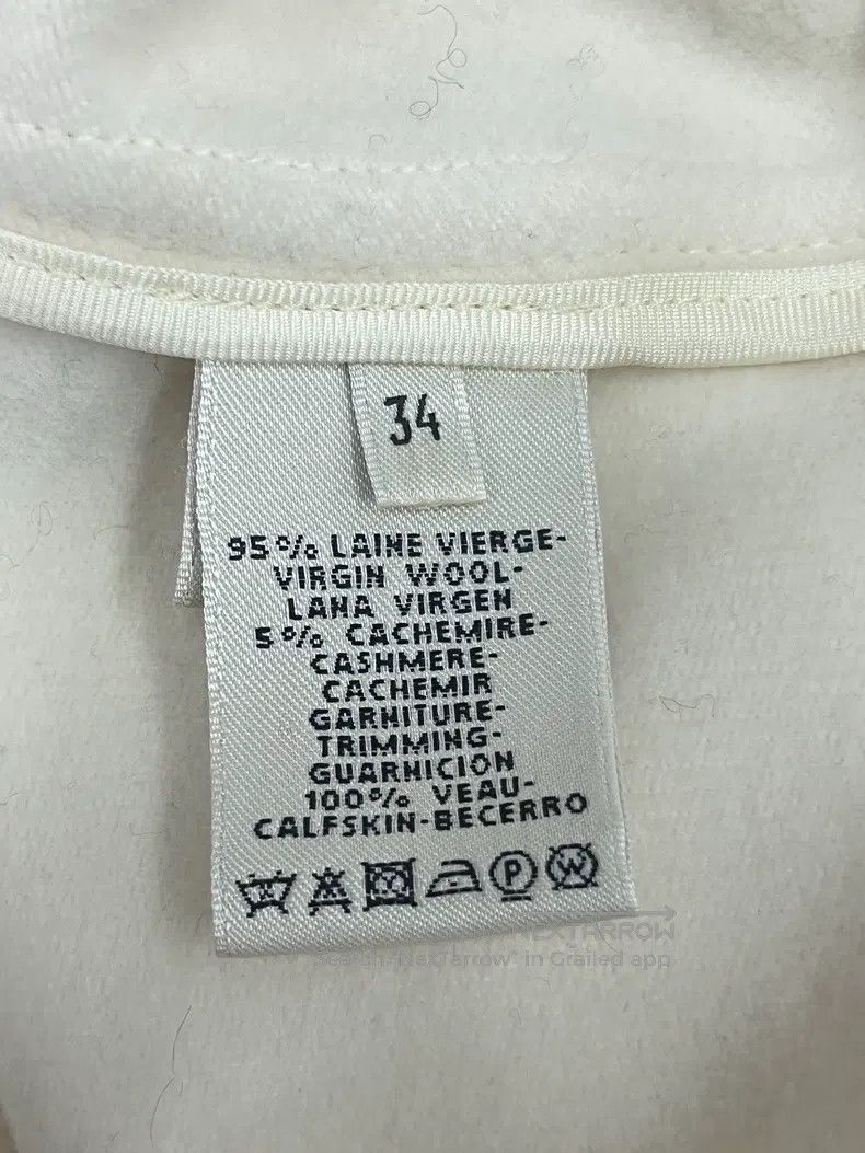 Hermes Hermes White Leather Jacket Size XXS / US 00 / IT 34 - 5 Thumbnail