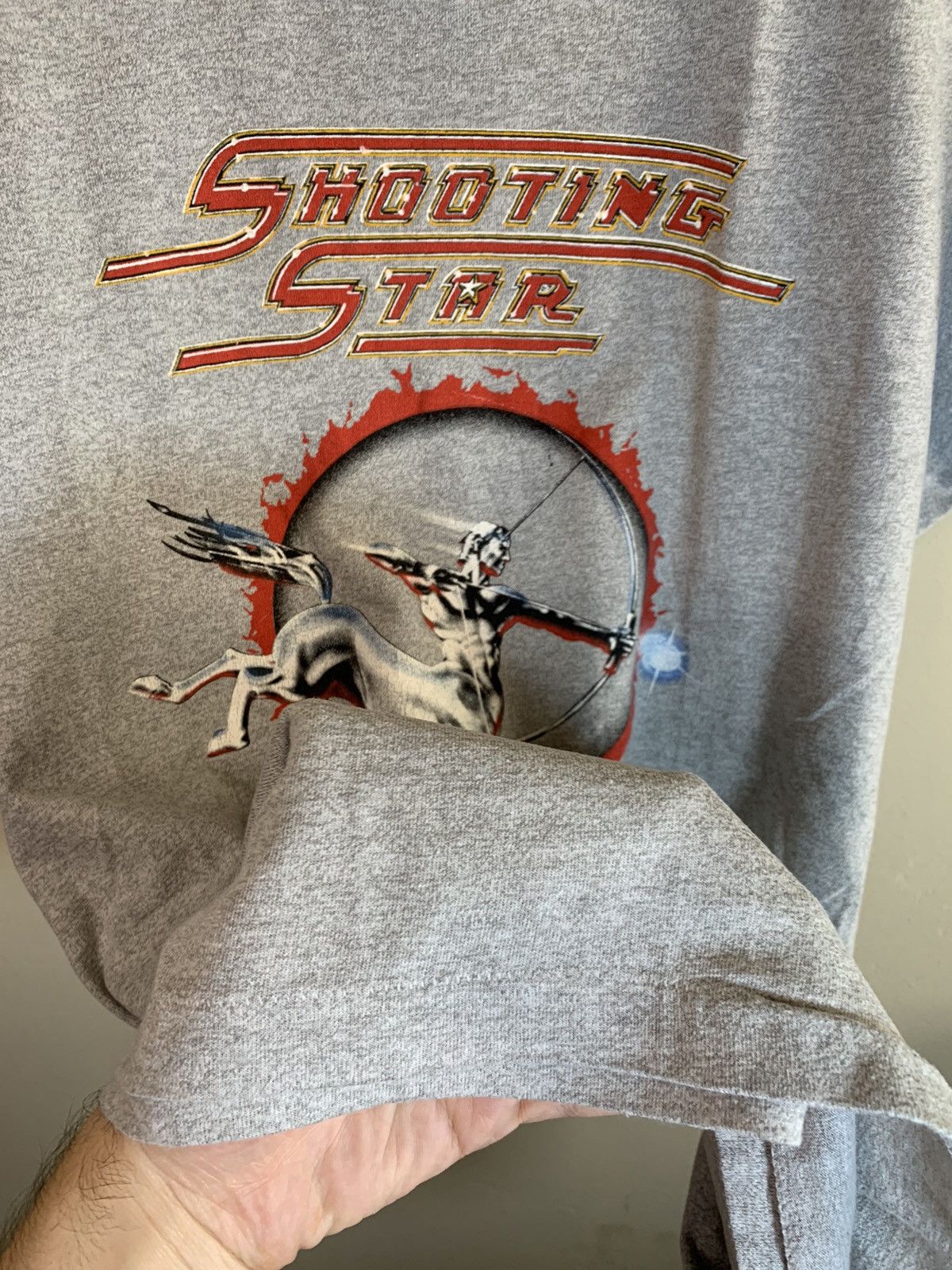 Band Tees × Vintage *RARE* Vintage 1982 Shooting Star Single Stitch Tour T-Shirt Size US XL / EU 56 / 4 - 6 Thumbnail