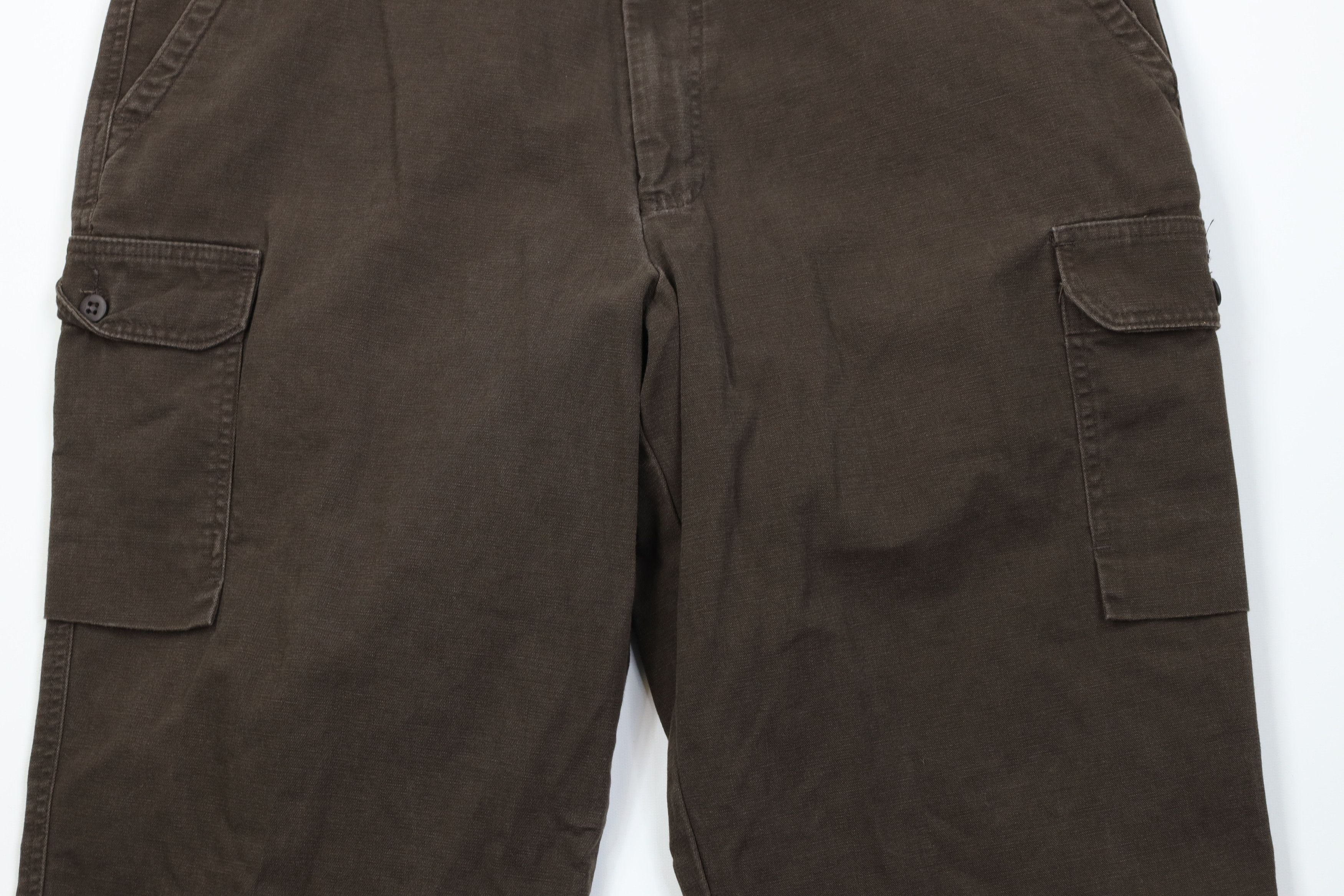 Vintage Vintage 90s Y2K Streetwear Canvas Wide Leg Cargo Pants Brown Size US 40 / EU 56 - 3 Thumbnail