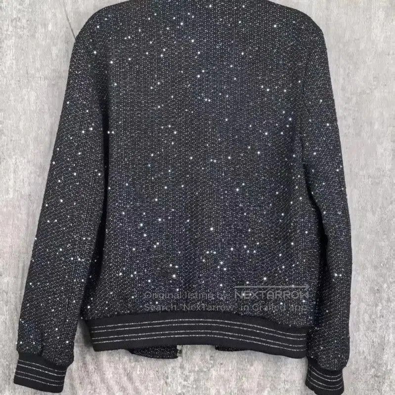 Yves Saint Laurent Saint Laurent Black Cotton Women's Jacket . Size L / US 10 / IT 46 - 2 Thumbnail