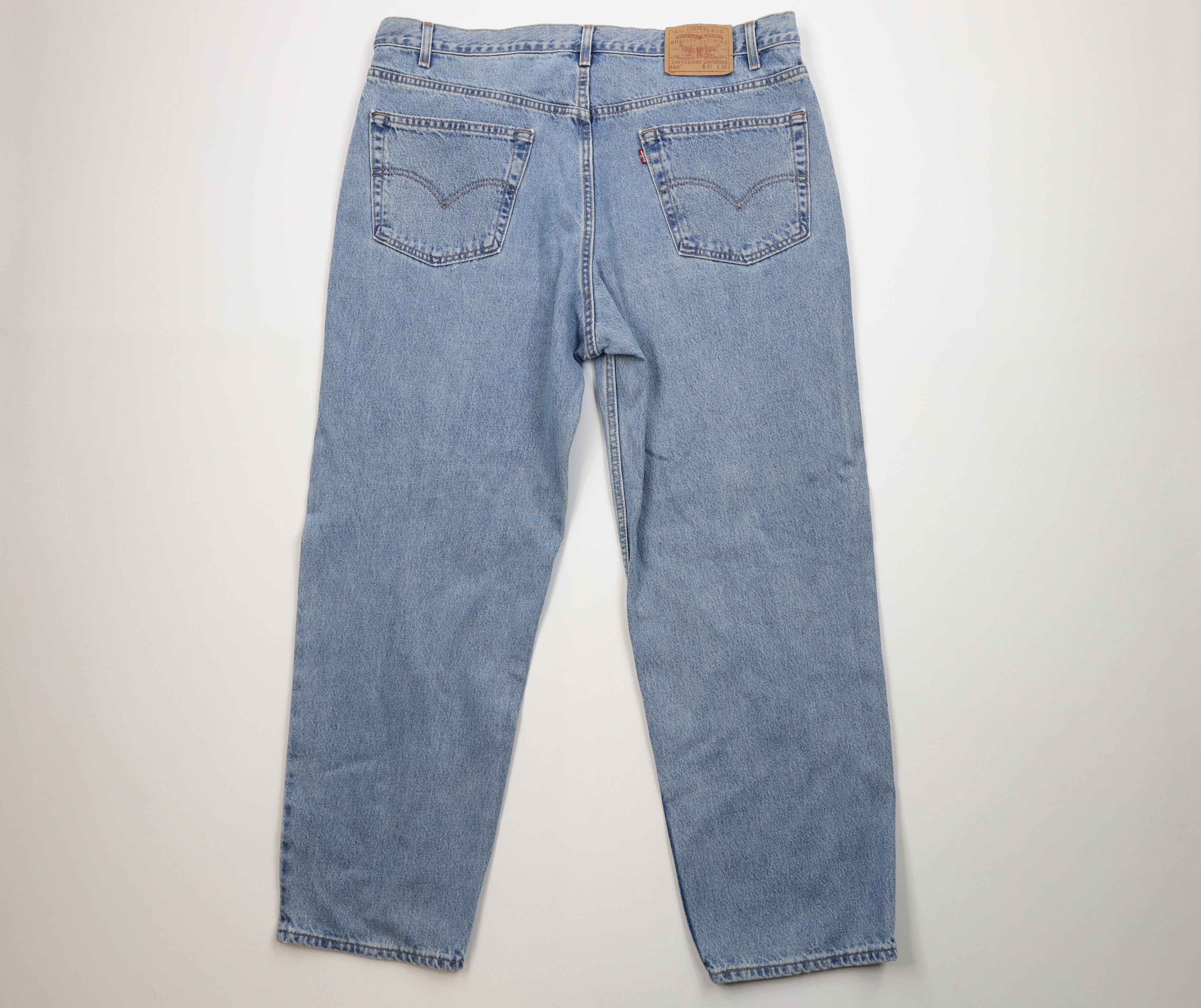 Levi's Vintage Y2K 2002 Levis 550 Relaxed Fit Denim Jeans Blue USA Size US 42 / EU 58 - 11 Thumbnail