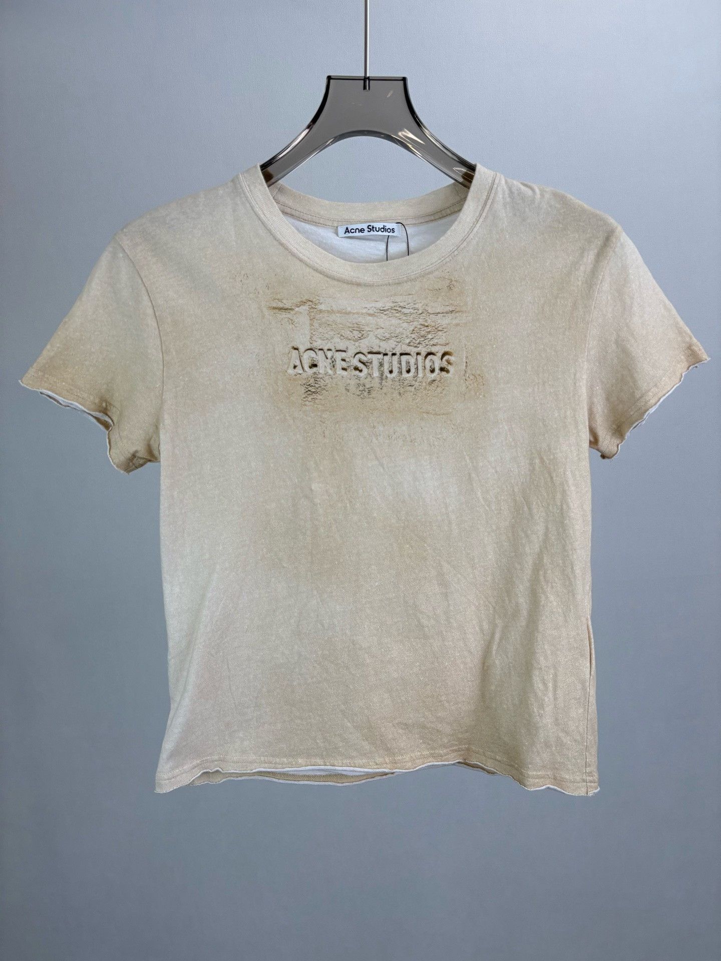 Acne Studios ACNE STUDIOS Distressed Letter Short Sleeve Size US M / EU 48-50 / 2 - 1 Thumbnail