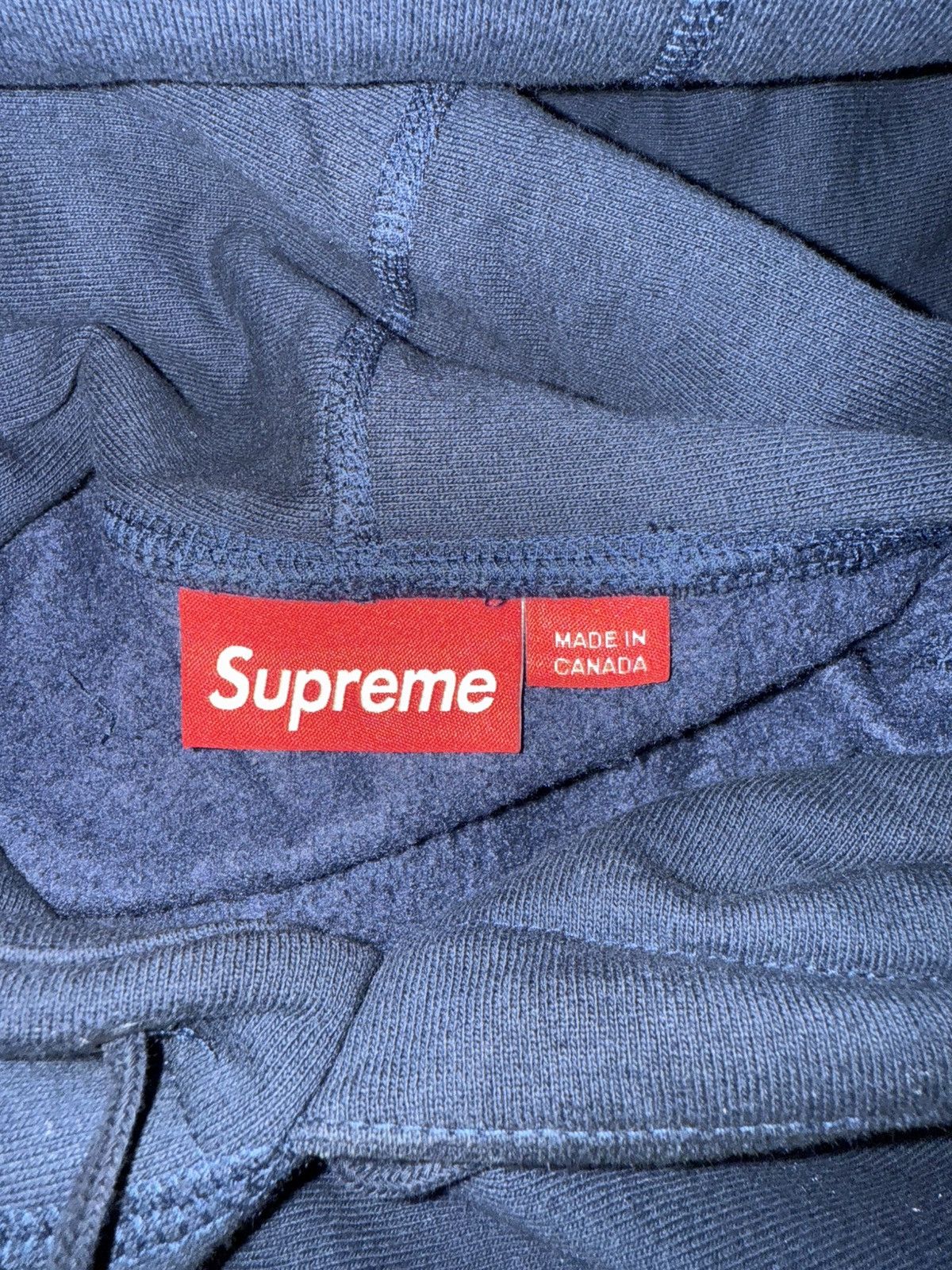 Supreme Supreme Box Logo Hooded navy Hoodie Sweatshirt (FW24) Size US M / EU 48-50 / 2 - 9 Thumbnail