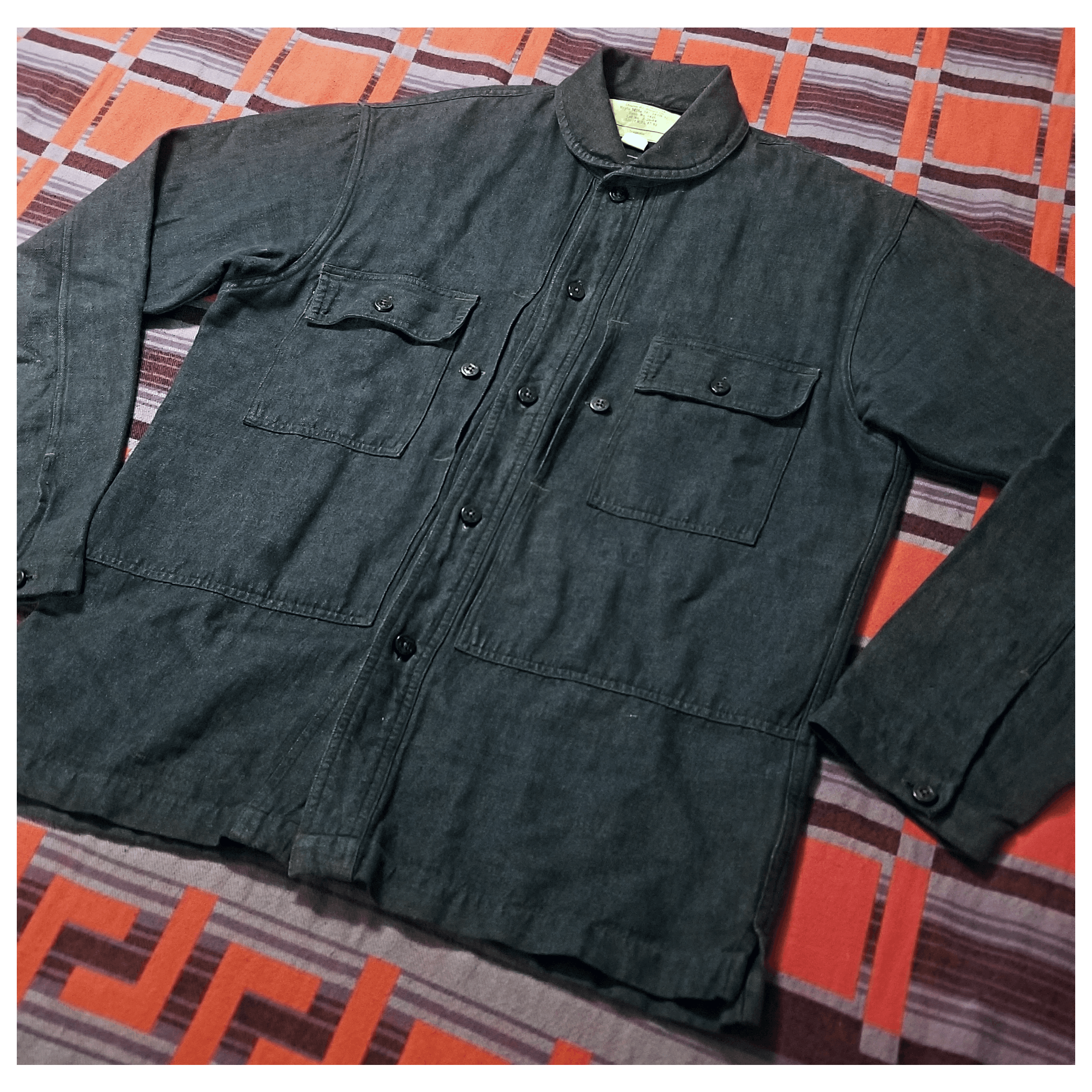 RRL Ralph Lauren DOUBLE RL RALPH LAUREN RRL INDIGO DYED LINEN JACKET- MED Size US M / EU 48-50 / 2 - 4 Thumbnail