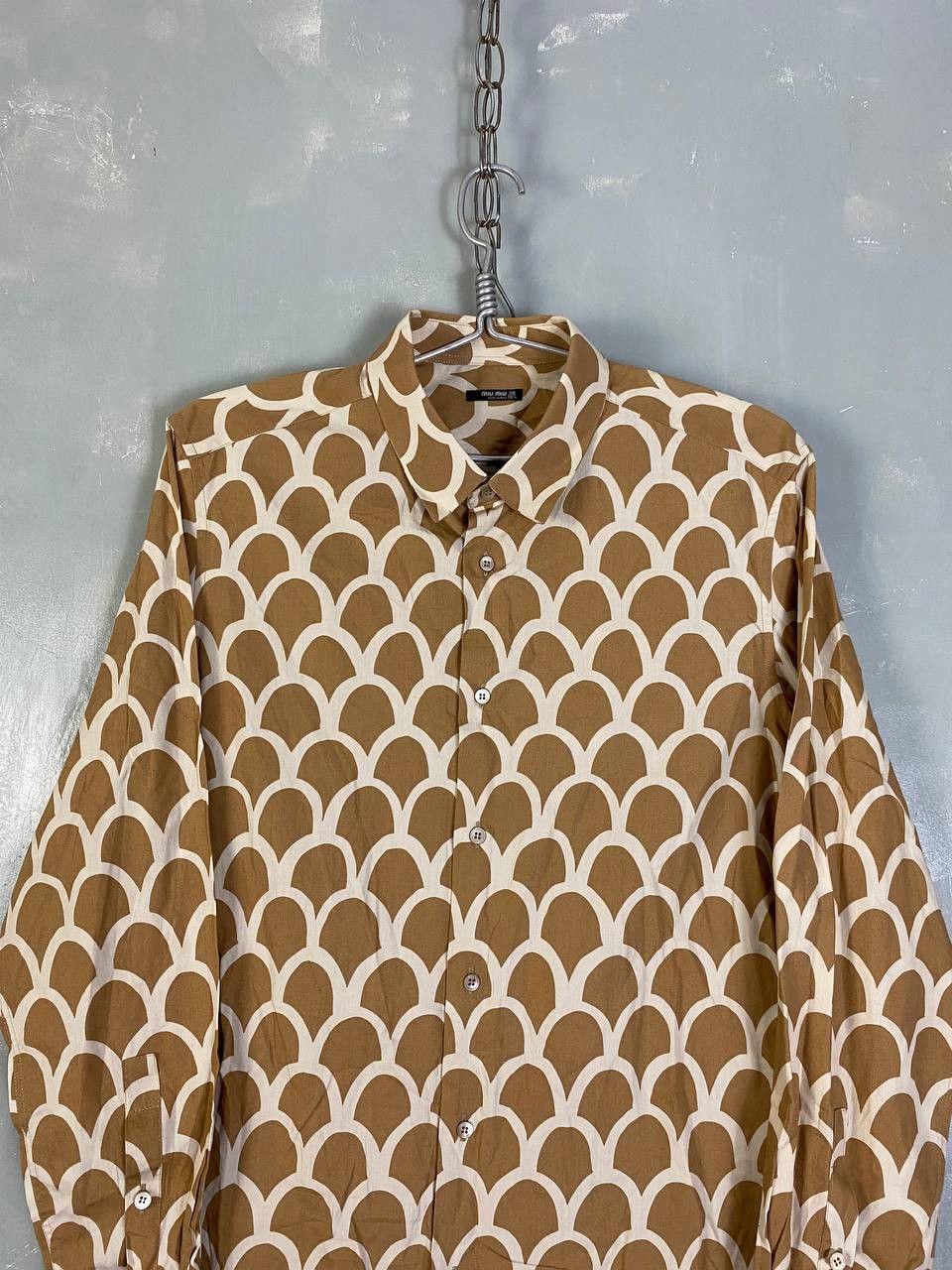 Miu Miu Miu Miu SS05 Patterned Dress Shirt Size US M / EU 48-50 / 2 - 3 Thumbnail
