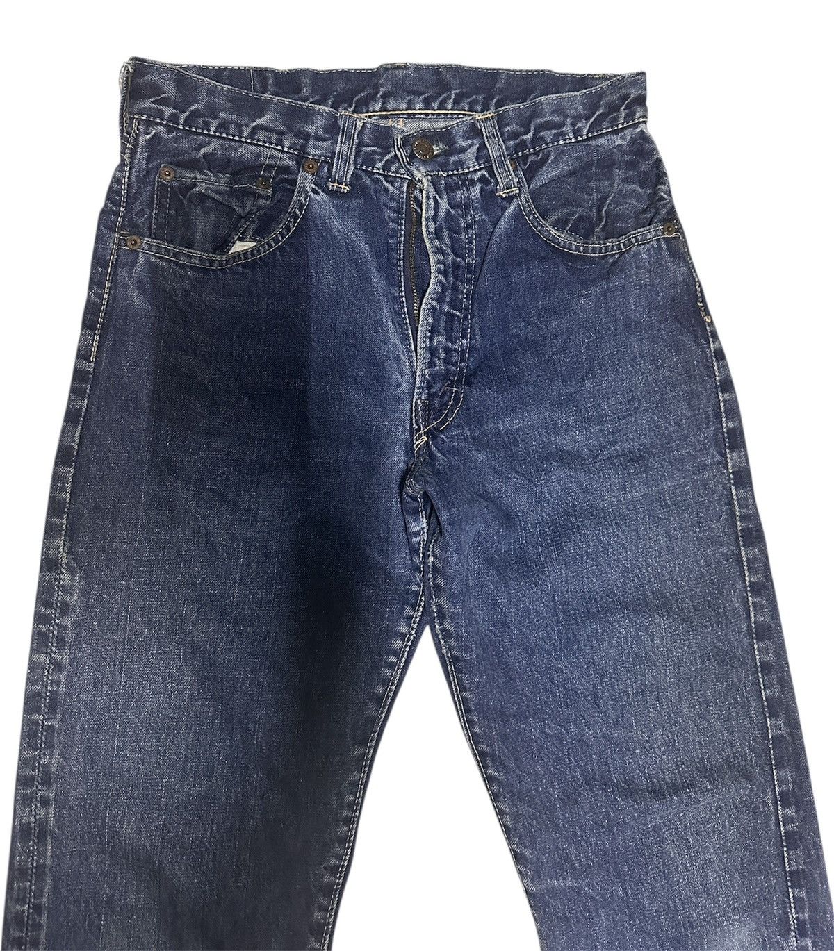 Vintage 🔥TRUE VINTAGE 60s LEVIS CAPITAL E SELVEDGE BUTTON “K”🔥 Size US 28 / EU 44 - 5 Thumbnail