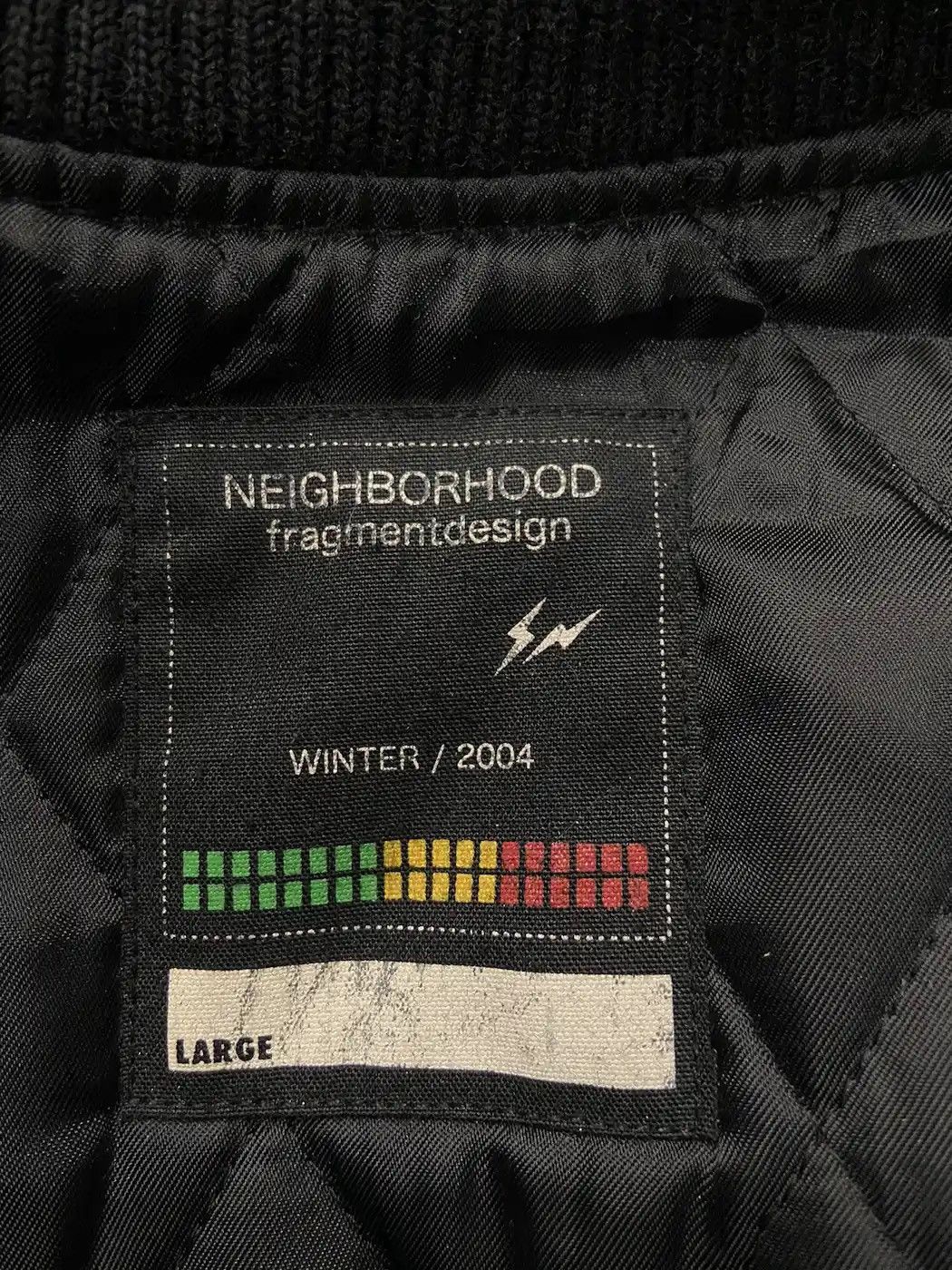 Neighborhood AW04 Neighborhood X Fragment Leather Wool Varsity 