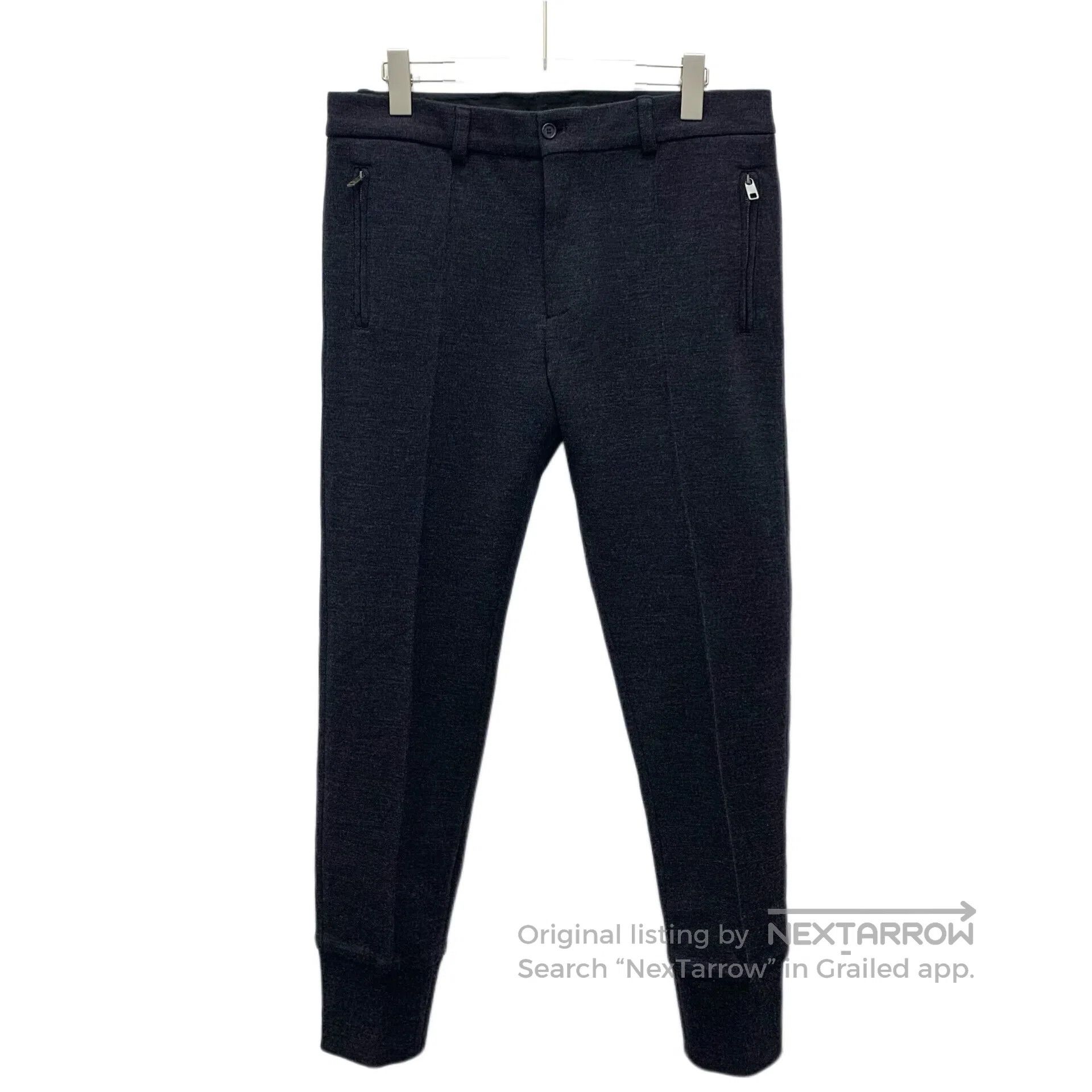 Dolce & Gabbana Dolce Gabbana size M Black wool casual long pants| Size US 32 / EU 48 - 1 Thumbnail