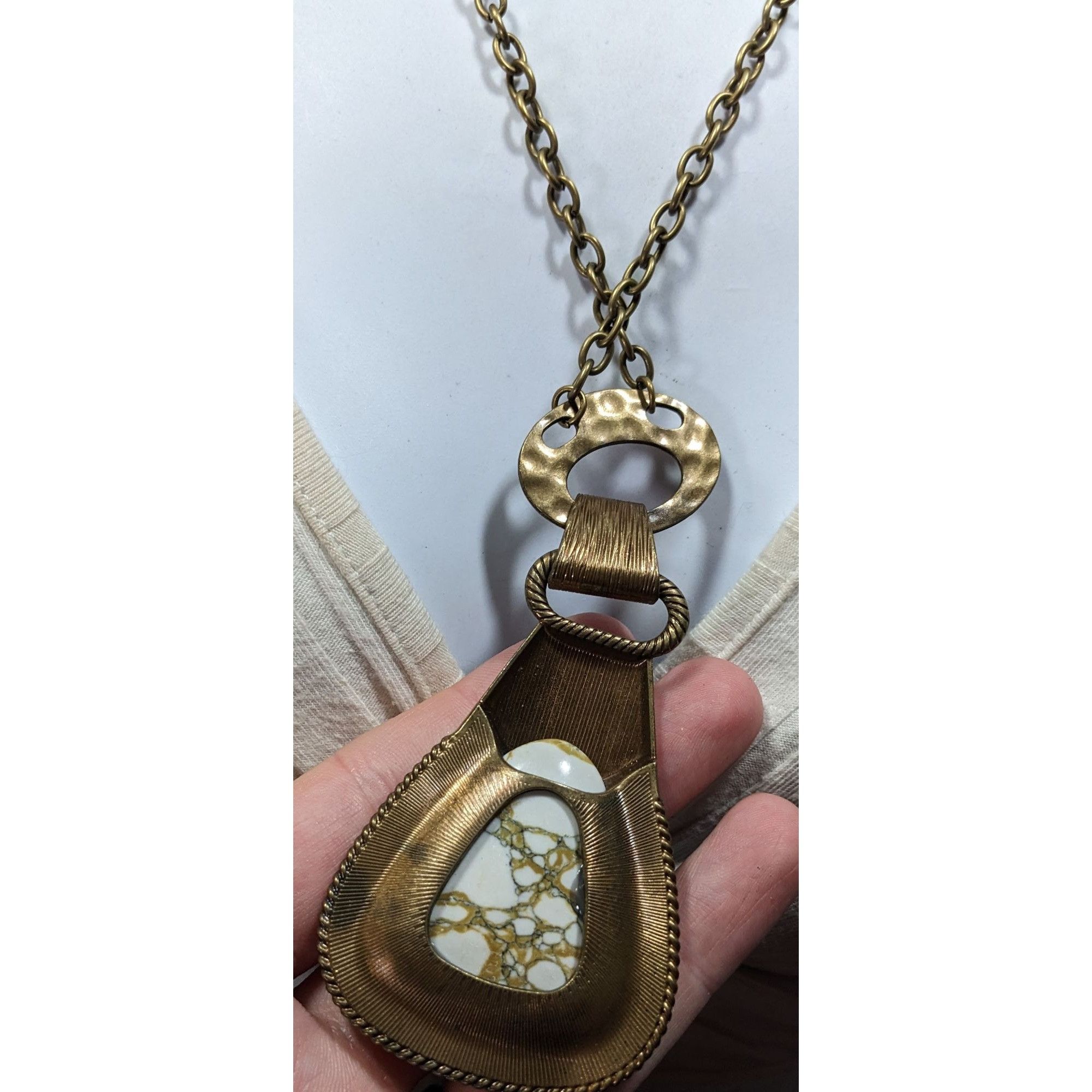 Other Paparazzi Rodeo Royale Brass And Stone Pendant Necklace Size ONE SIZE - 6 Thumbnail