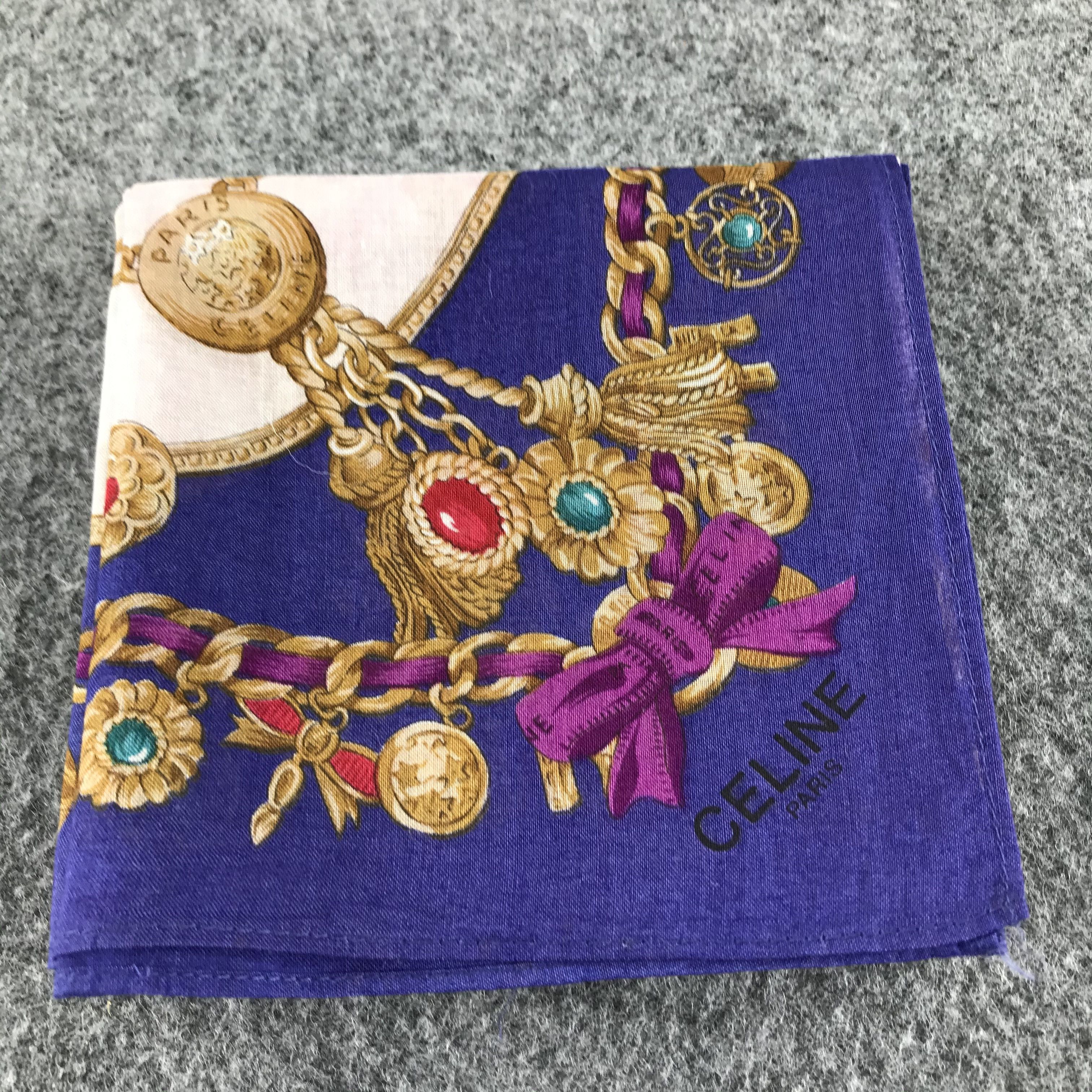 Celine Celine Handkerchief Neckerchief Bandana H527 Size ONE SIZE - 8 Thumbnail