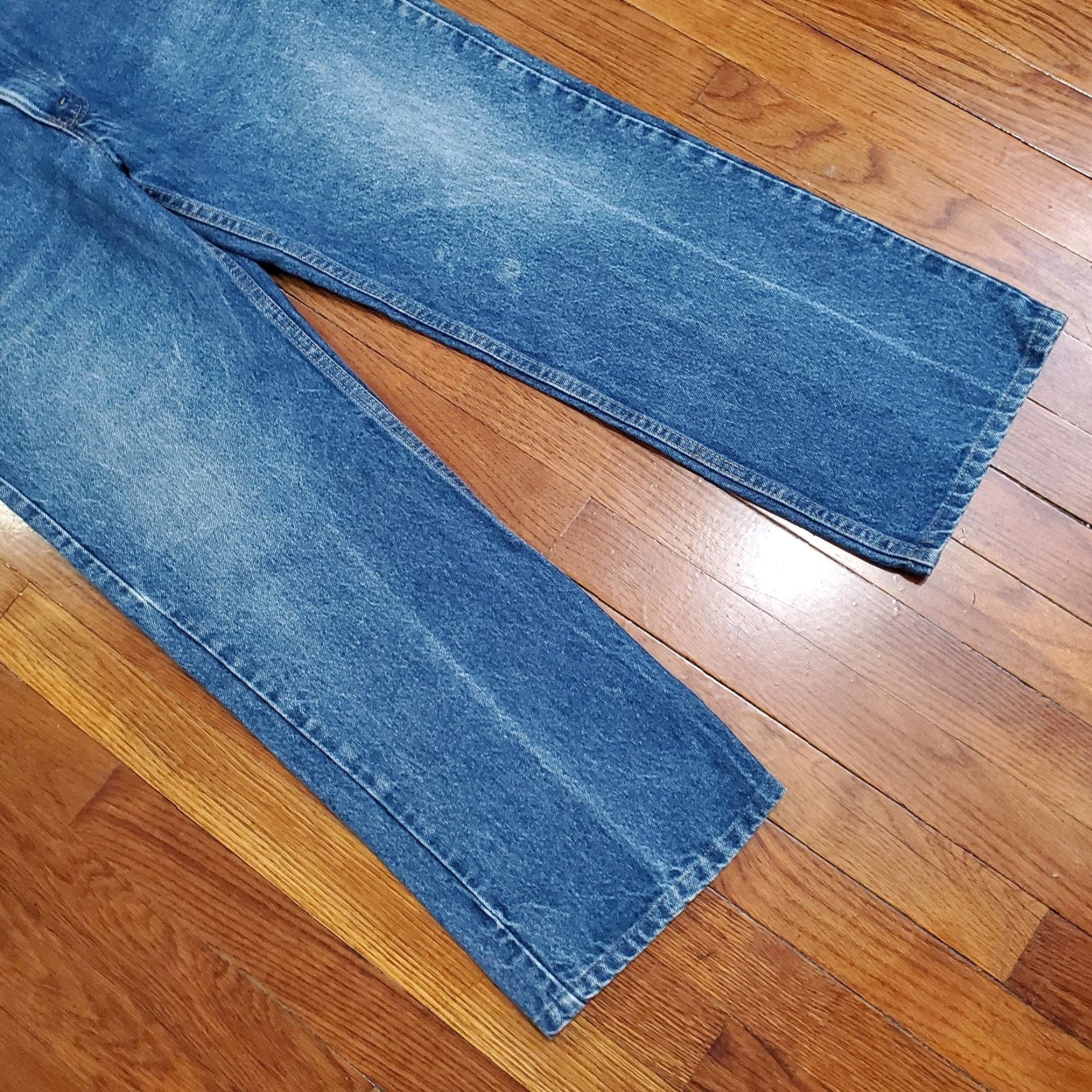 Levi's VINTAGE Levi's 517 Jeans Mens 38x29 Blue Bootcut Slim Fit Orange Tab Denim 80s Size US 38 / EU 54 - 7 Thumbnail