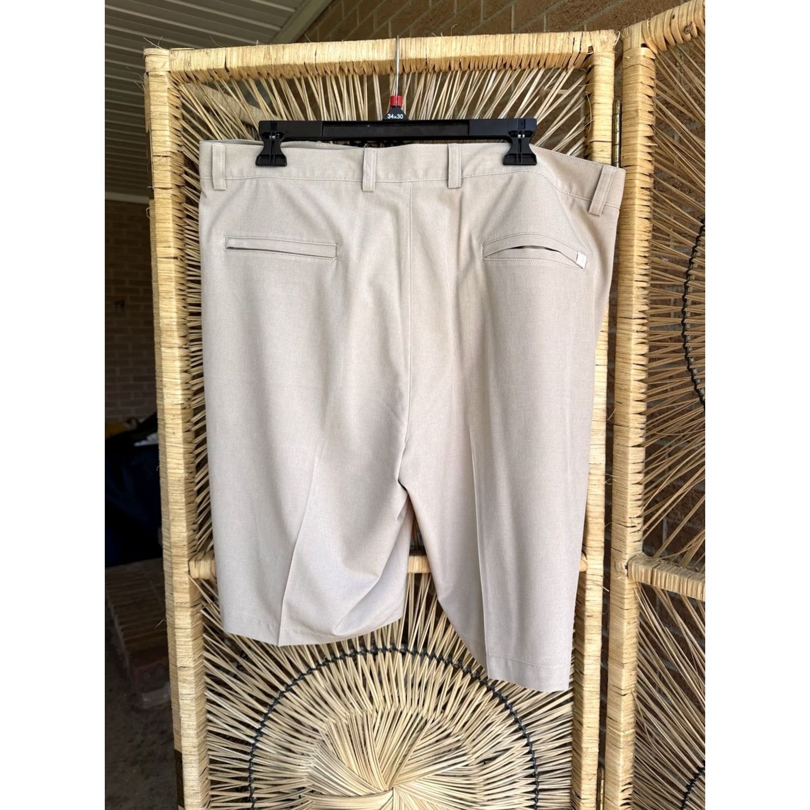 Peter Millar Peter Millar Men's Beige Chino Shorts Flat Front Pockets Casual 38 Size US 38 / EU 54 - 3 Thumbnail