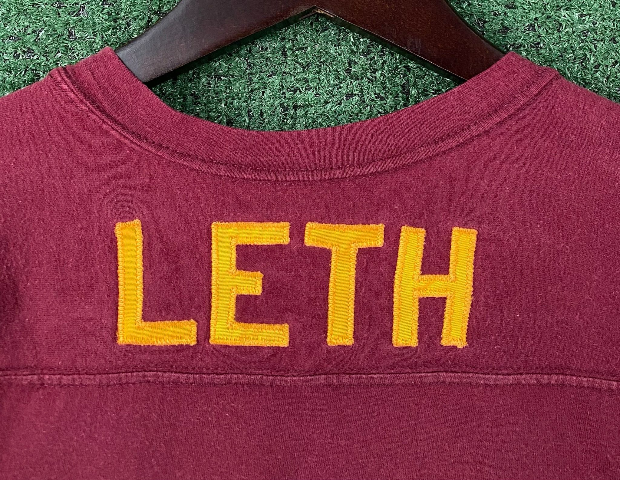 Russell Athletic 70’s Russell Athletic Gold Tag Maroon Football T-Shirt Small Size US S / EU 44-46 / 1 - 8 Thumbnail
