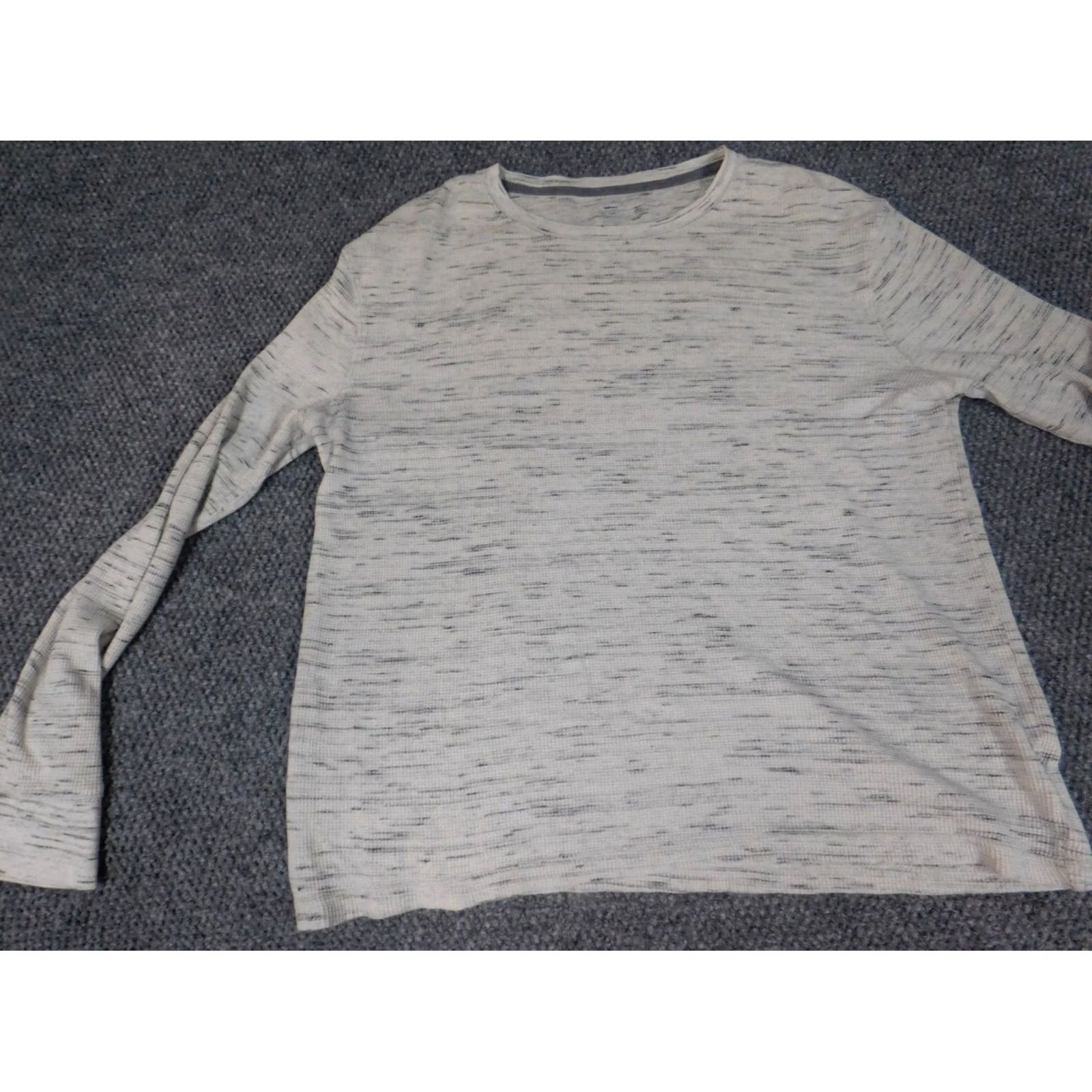 Old Navy Old Navy Mens Sweater XL Gray Crew Neck Pullover Stretch Knit Wool Cotton Regular Long Sleeve Camouflage Vintage: No Size US XL / EU 56 / 4 - 3 Thumbnail