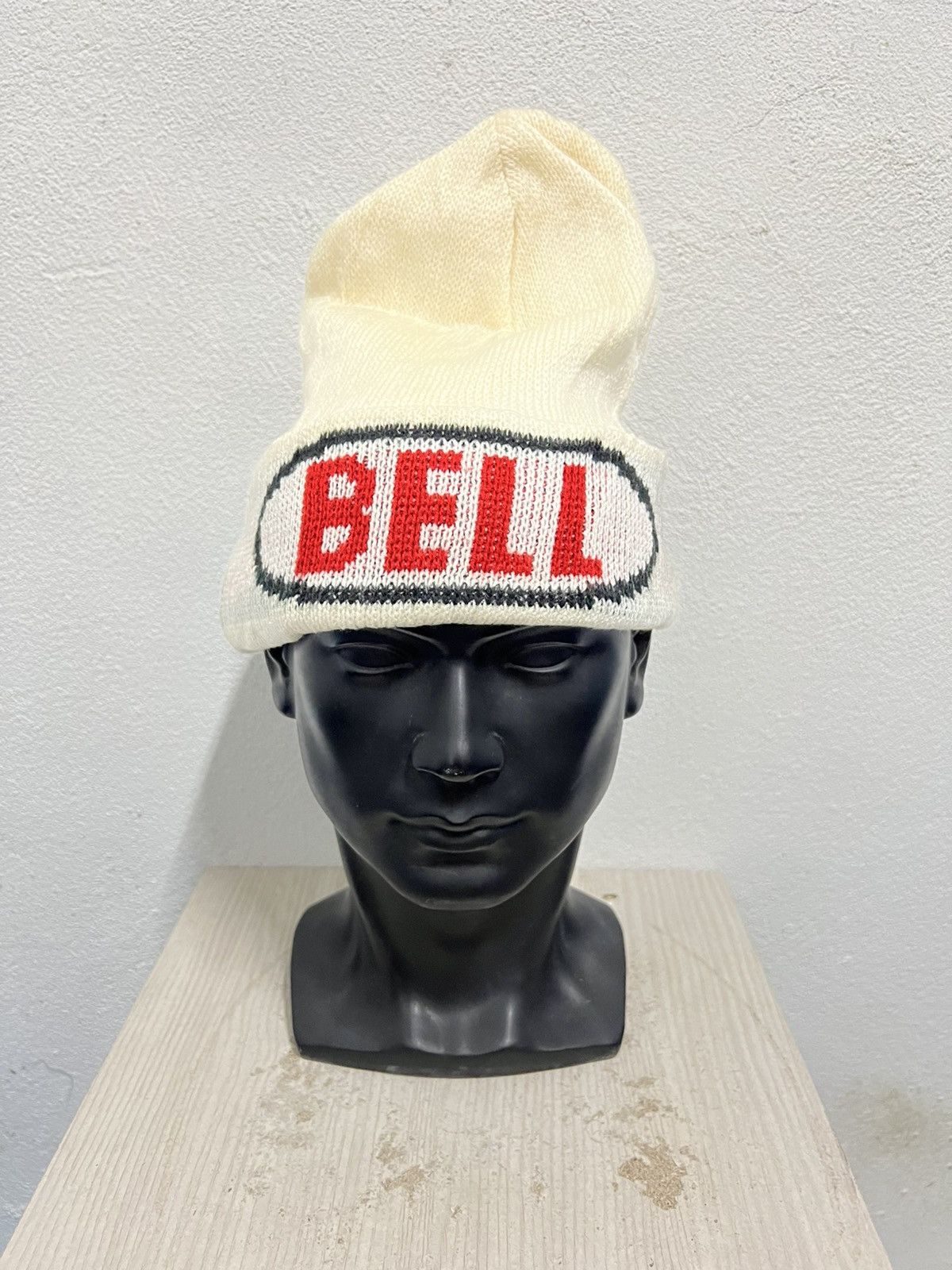 Vintage Vintage Bell Racing Spell Out Beanie Hat Size ONE SIZE - 2 Thumbnail