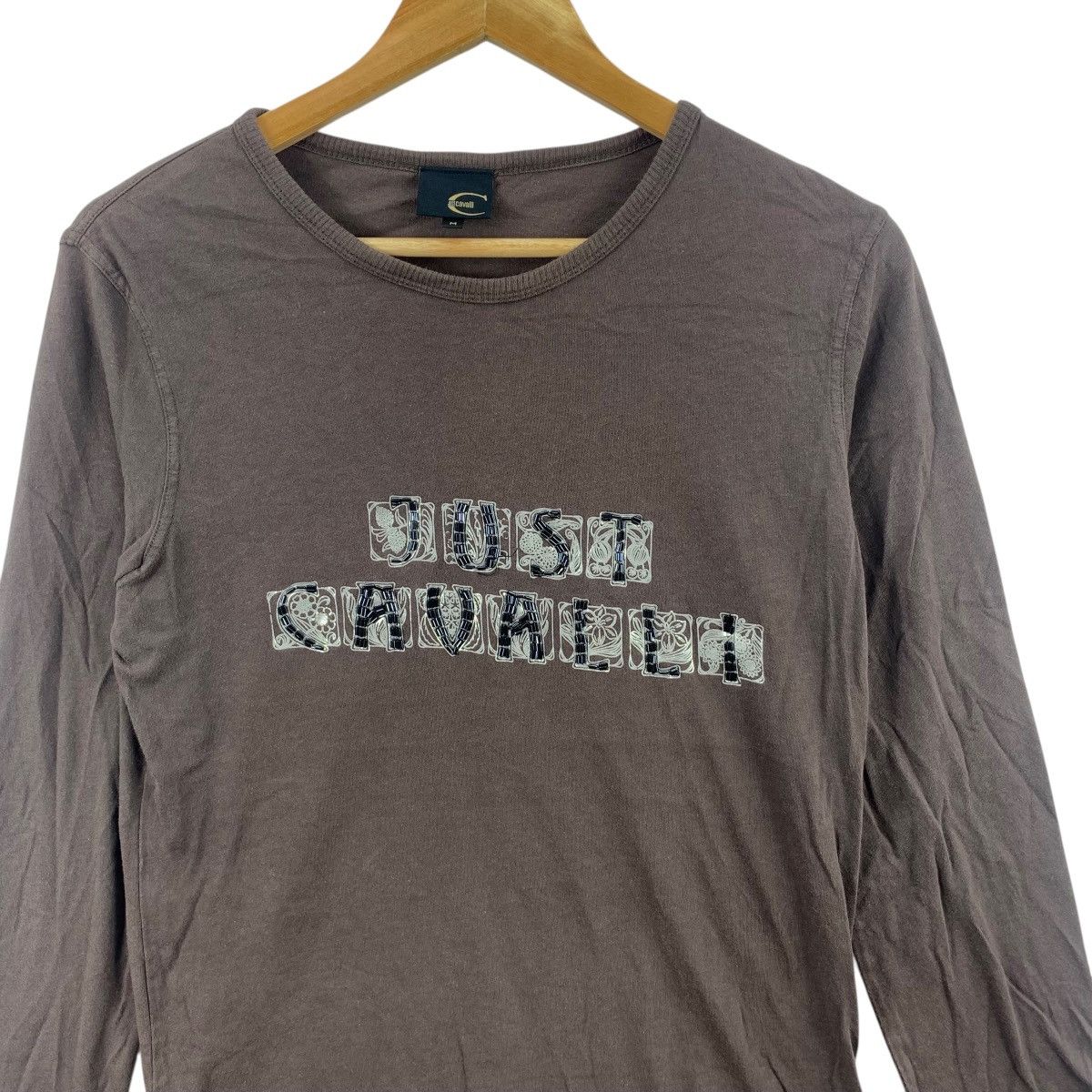 Just Cavalli JUST CAVALLI ITALY Sequinned Rhinestone Tee Shirt Top Size M / US 6-8 / IT 42-44 - 5 Thumbnail