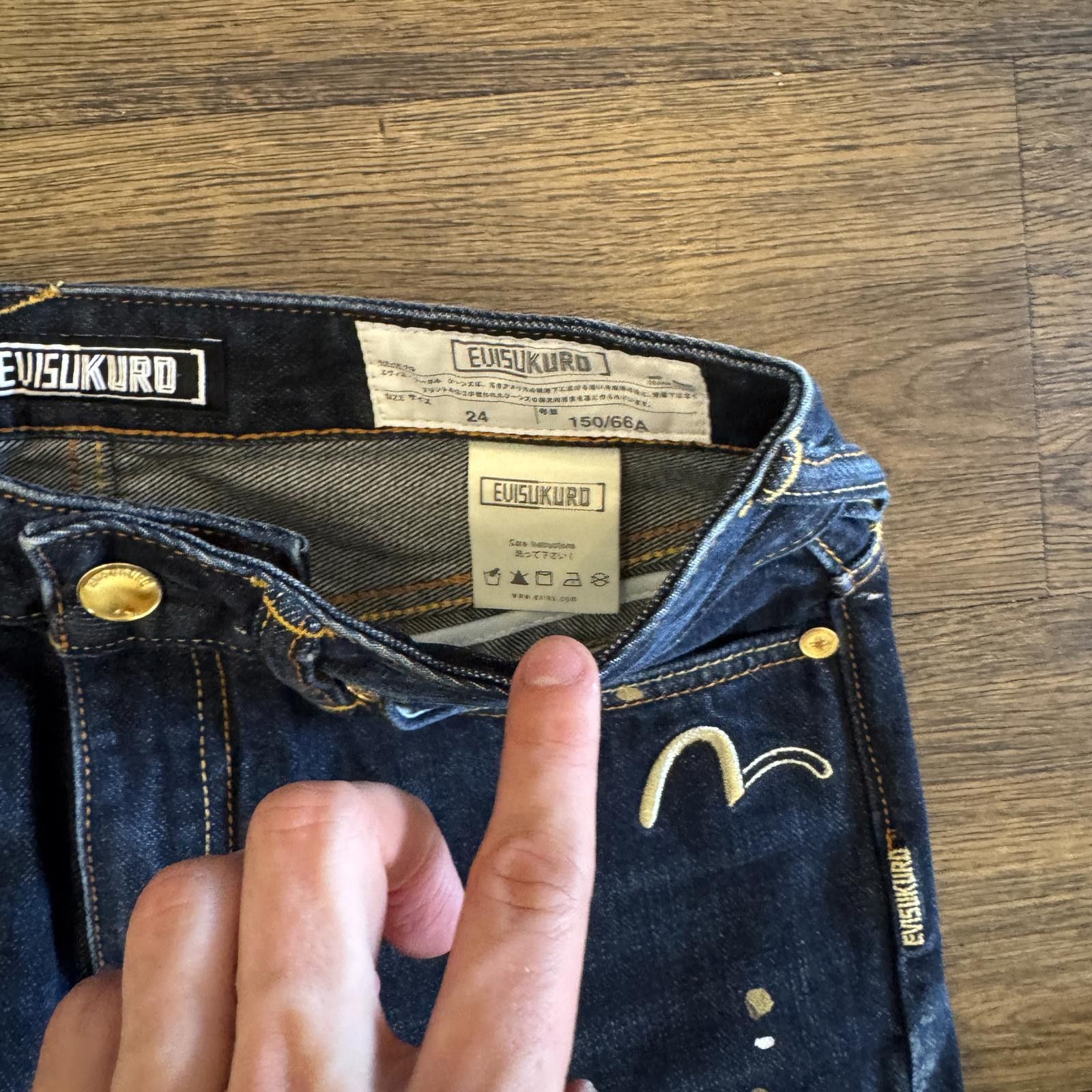 Evisu Evisu Kuro Daicock Jeans Size US 26 / EU 42 - 5 Thumbnail