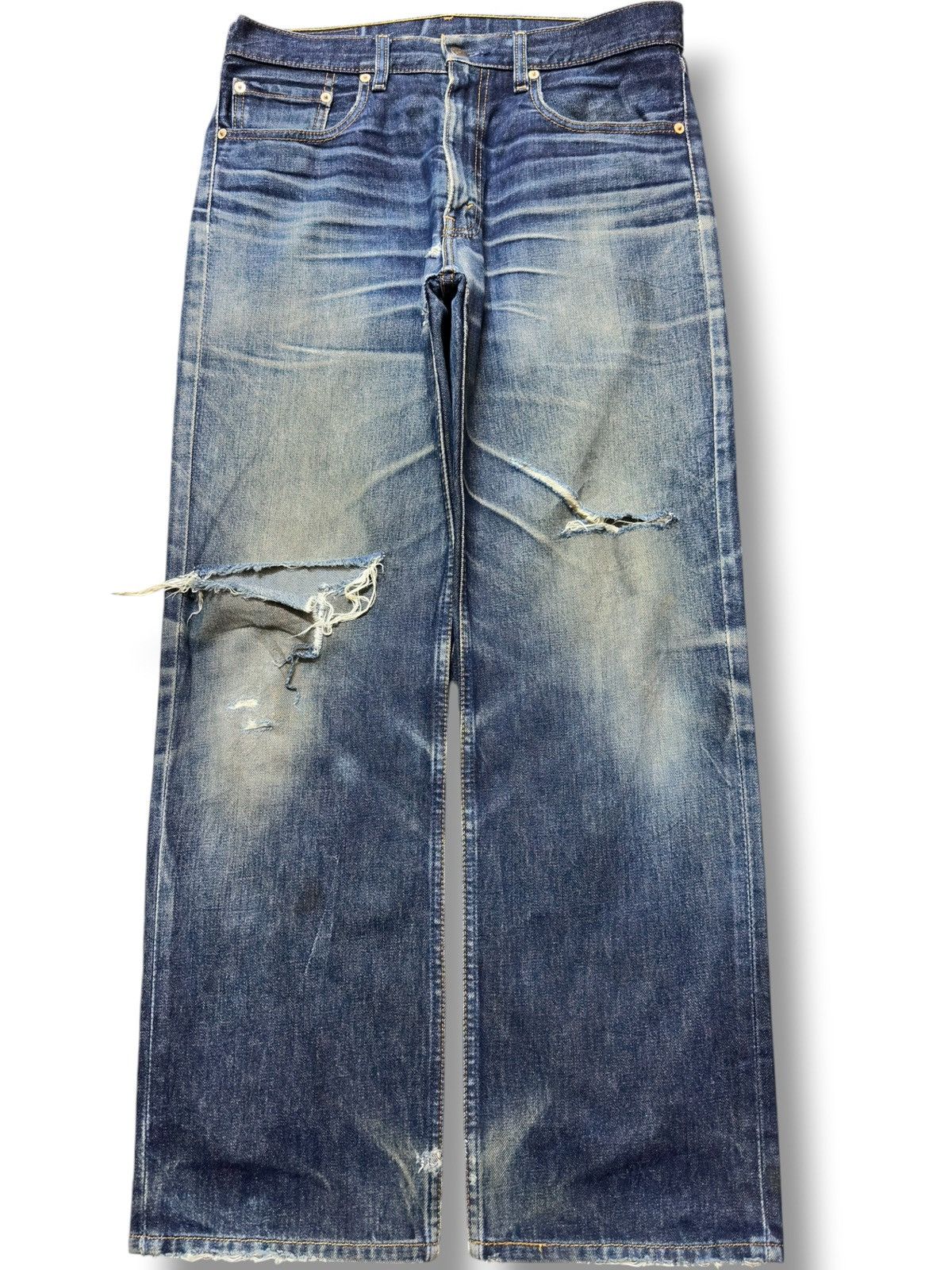 Levi's Vintage Clothing Vintage Levi’s 508 Mudwash Ripped Distressed Denim Size US 33 - 1 Thumbnail
