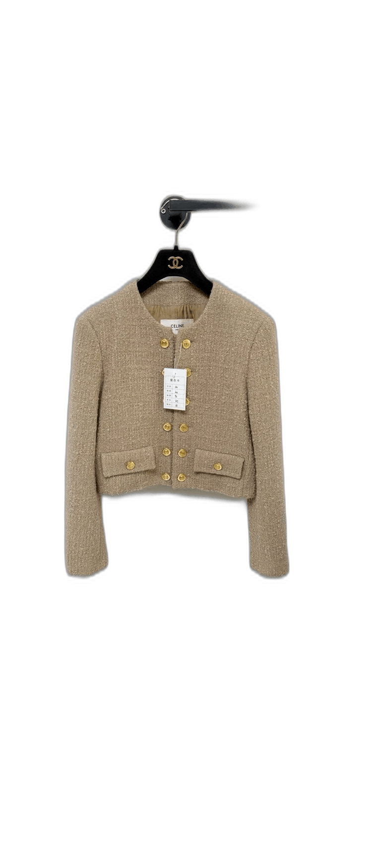 Celine Celine Woven Jacket with Gold Buttons Size XS / US 0-2 / IT 36-38 - 1 Thumbnail